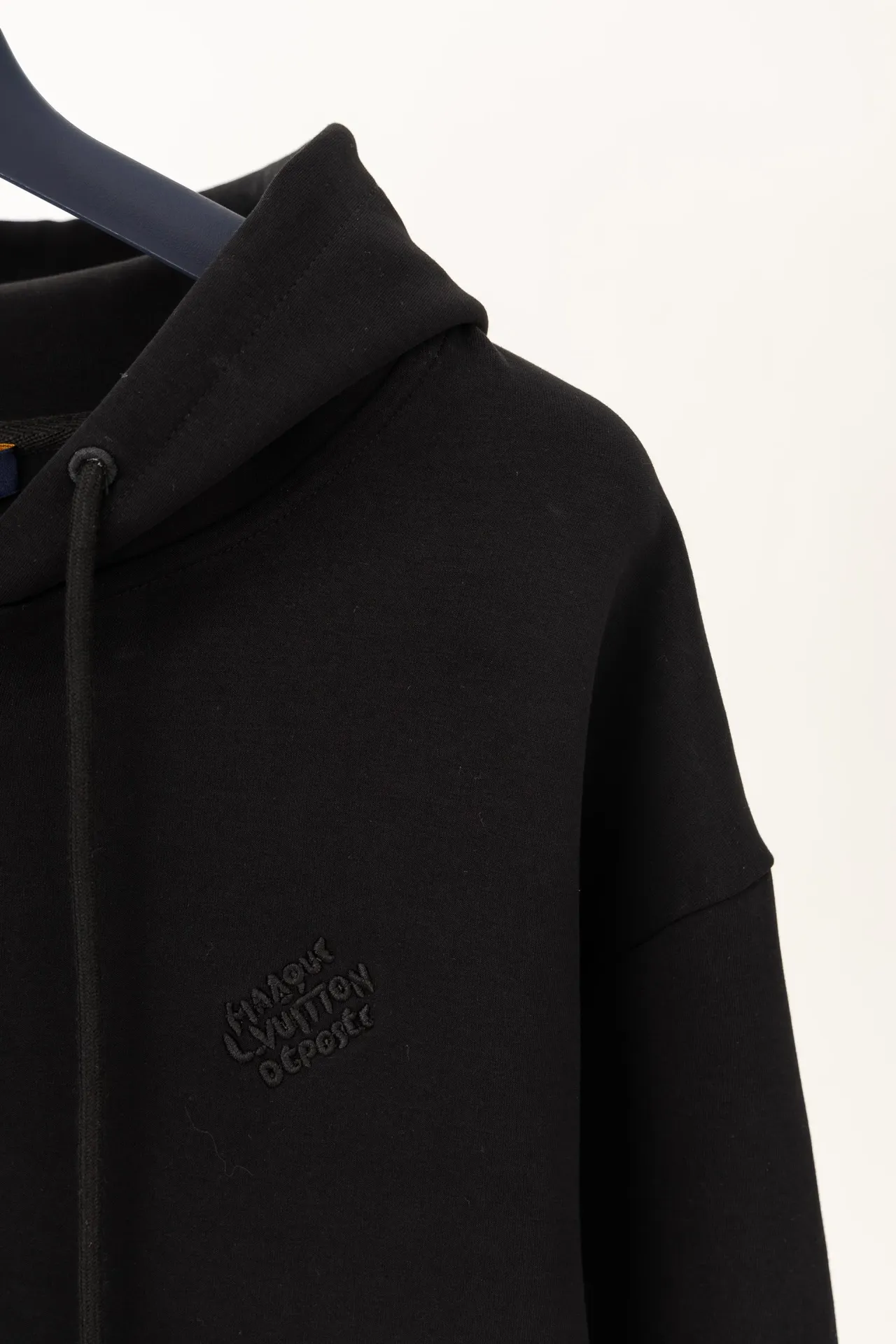 Logo Embroidered Zip-Up Hoodie with Pearl Details D24019904 — view 9