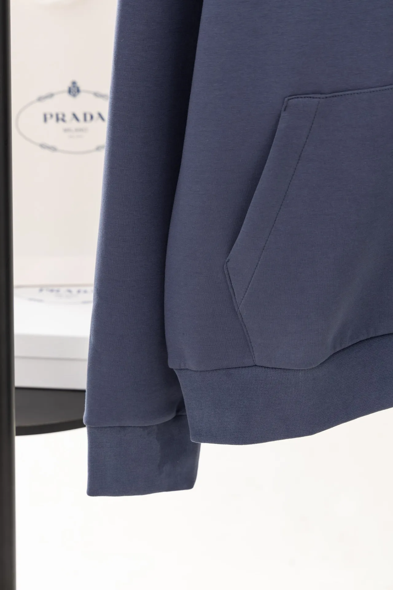 Logo Embroidered Zip-Up Hoodie with Pearl Details D24019902 — view 5