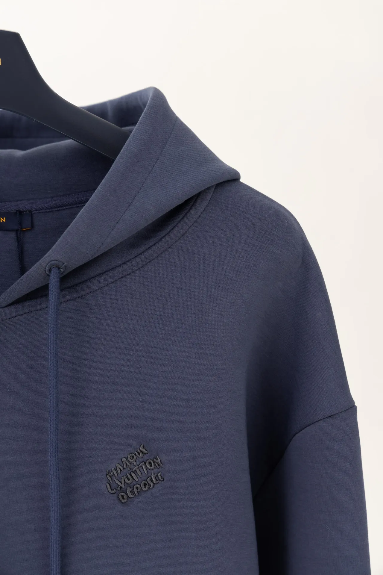 Logo Embroidered Zip-Up Hoodie with Pearl Details D24019902 — view 9