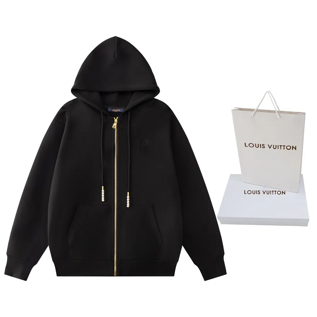 Logo Embroidery Pearl-Zip Hoodie D24019905