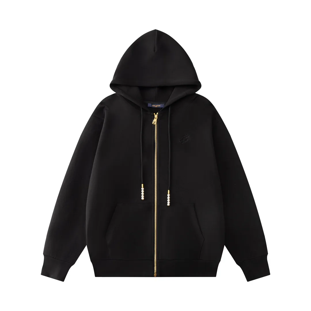 Logo Embroidery Pearl-Zip Hoodie D24019905 — view 2