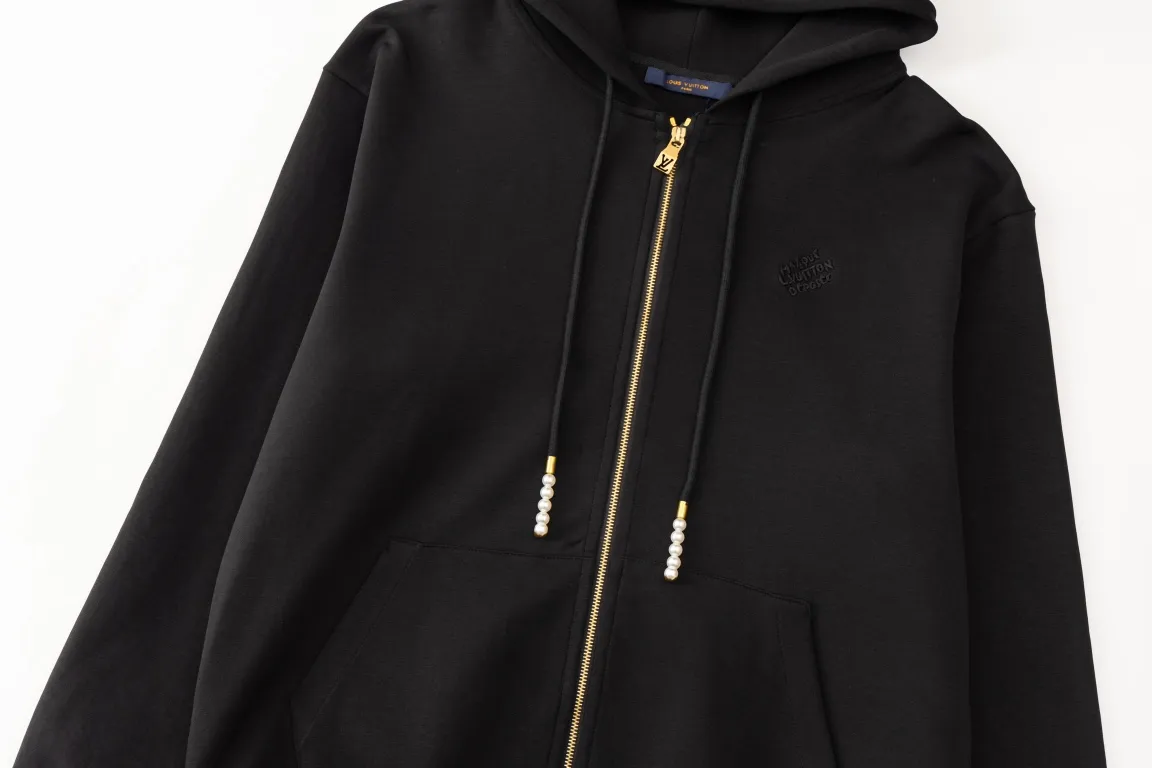 Logo Embroidery Pearl-Zip Hoodie D24019905 — view 9