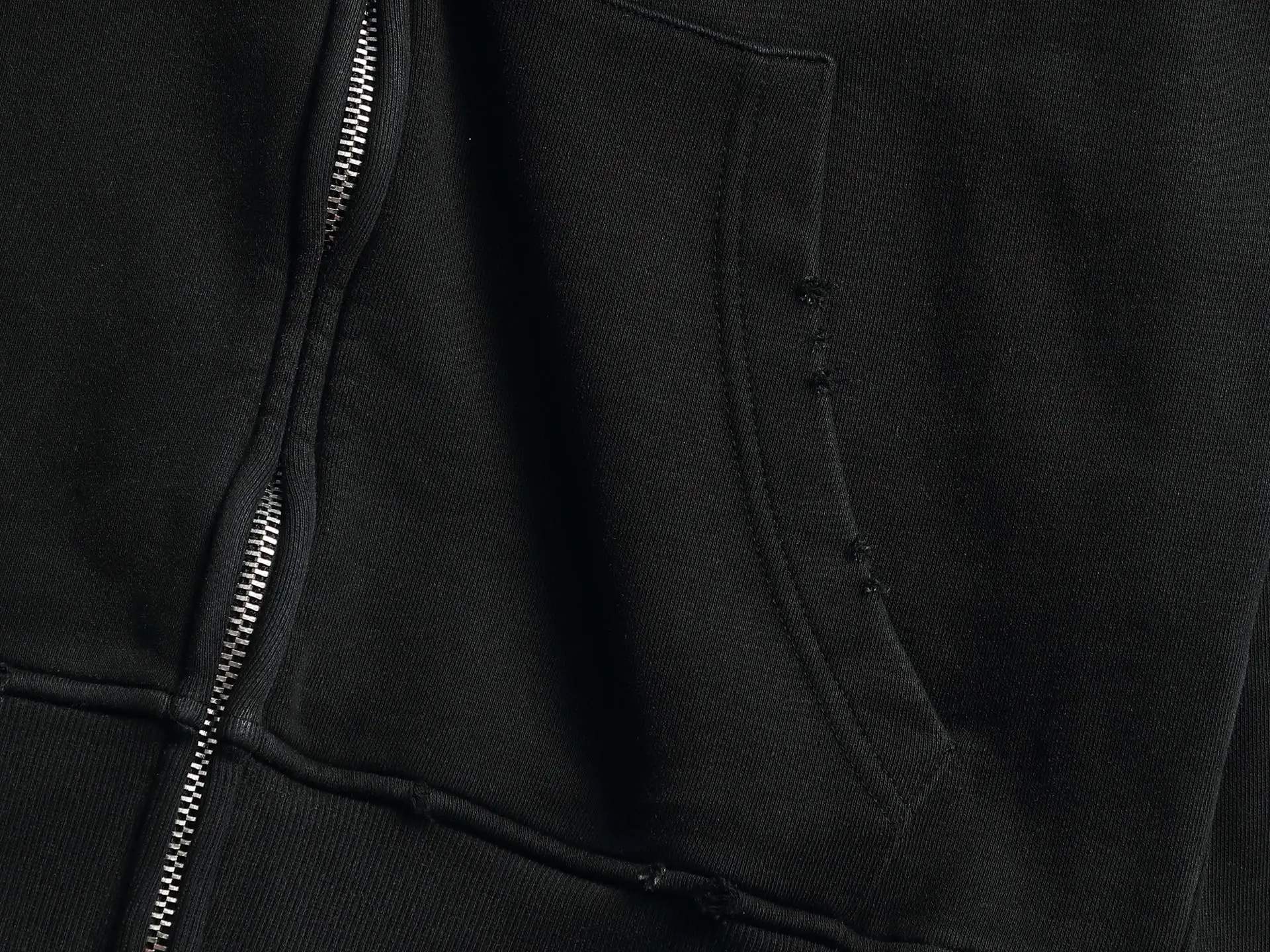 Chrome Hearts Acid-Wash Embroidered Zip-Up Hoodie D24521996 — view 5