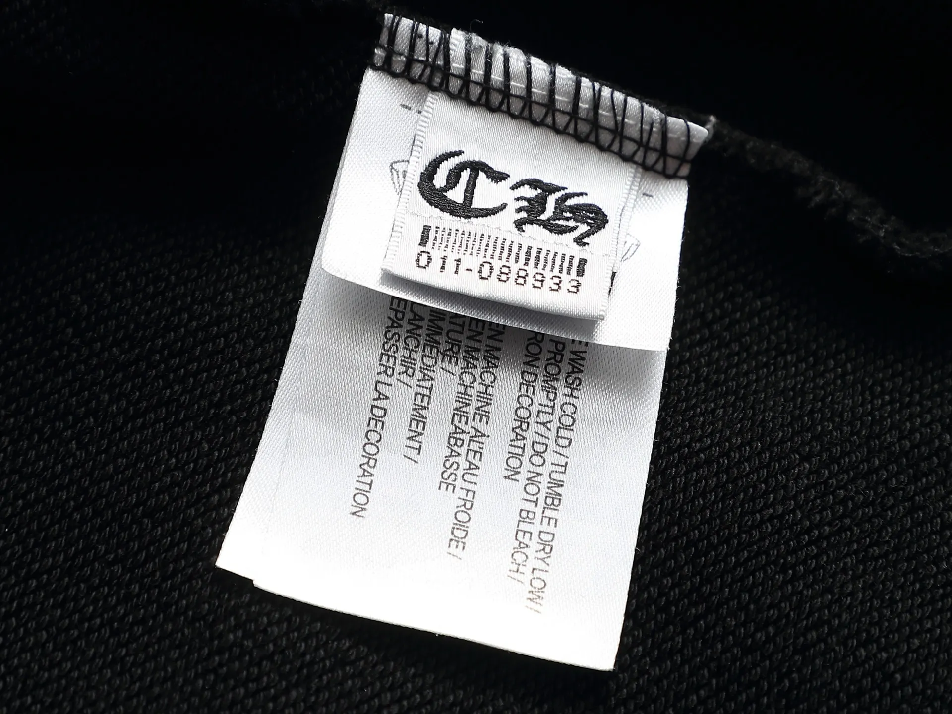 Chrome Hearts Acid-Wash Embroidered Zip-Up Hoodie D24521996 — view 11