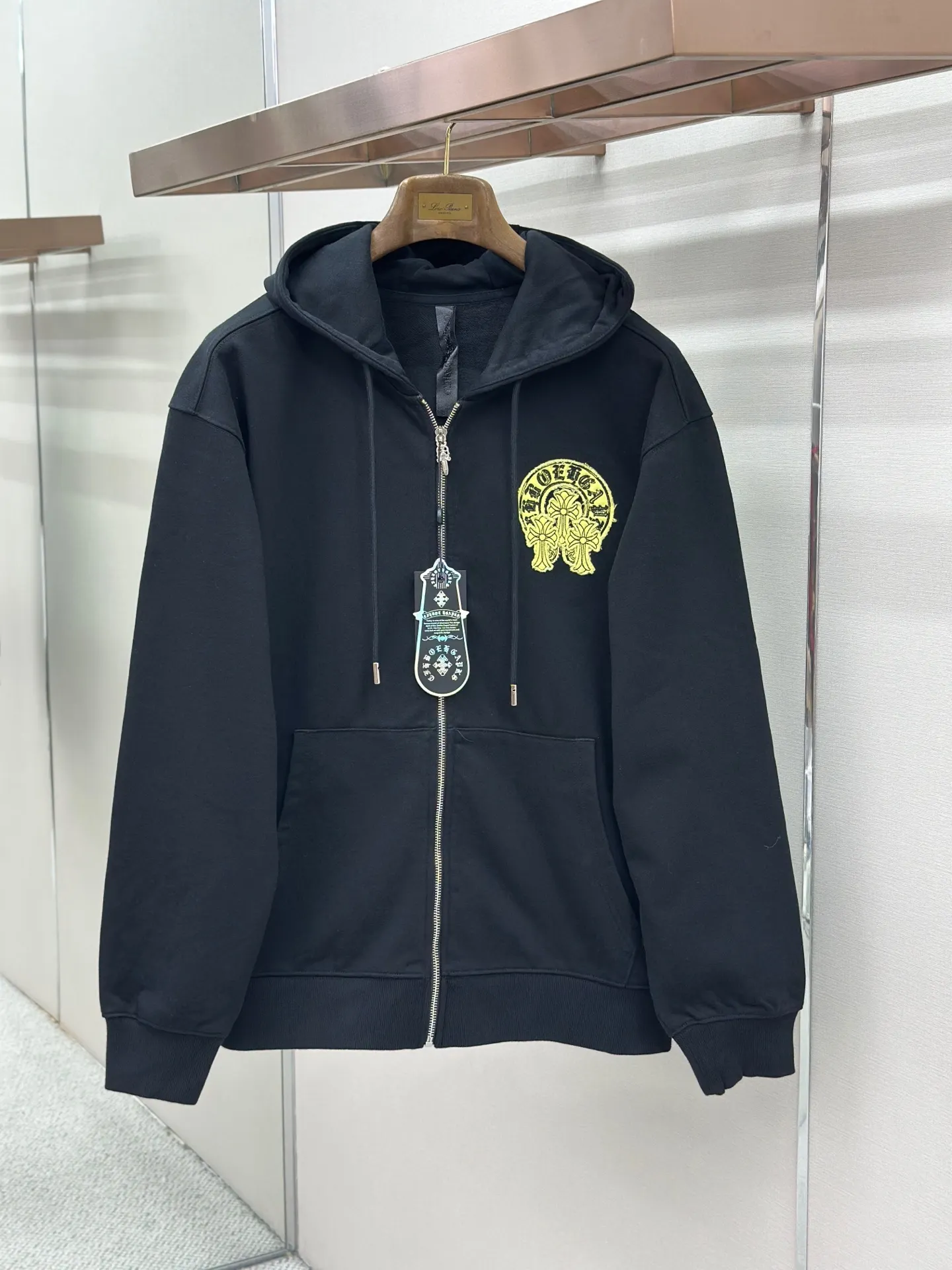 Logo Patch Zip-Up Hoodie D24521456 — view 3