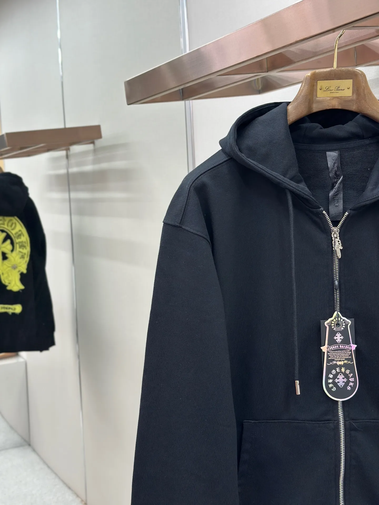Logo Patch Zip-Up Hoodie D24521456 — view 5