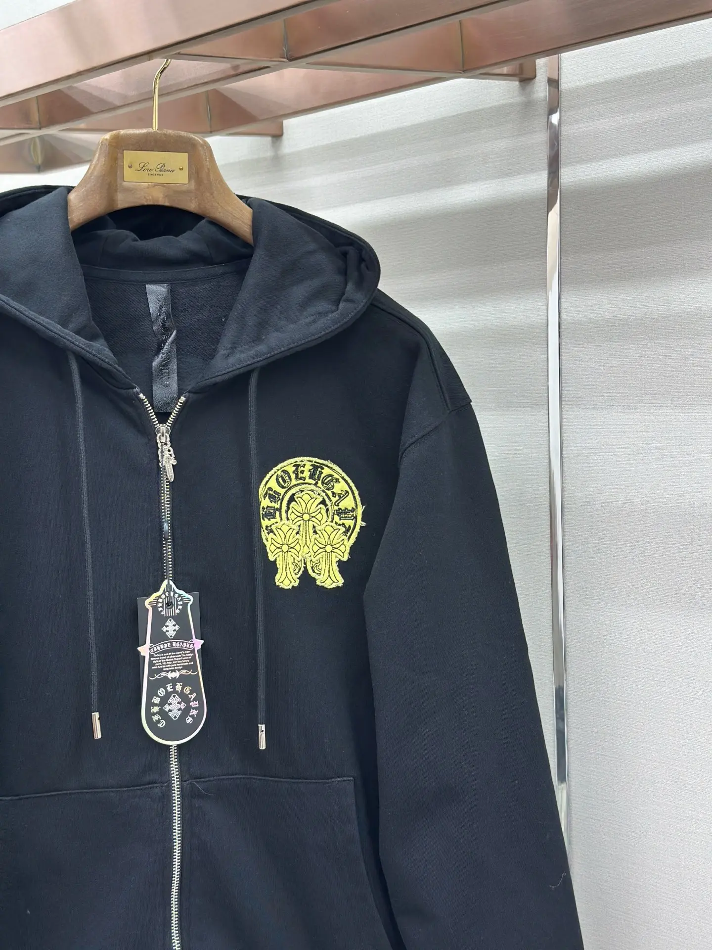Logo Patch Zip-Up Hoodie D24521456 — view 8