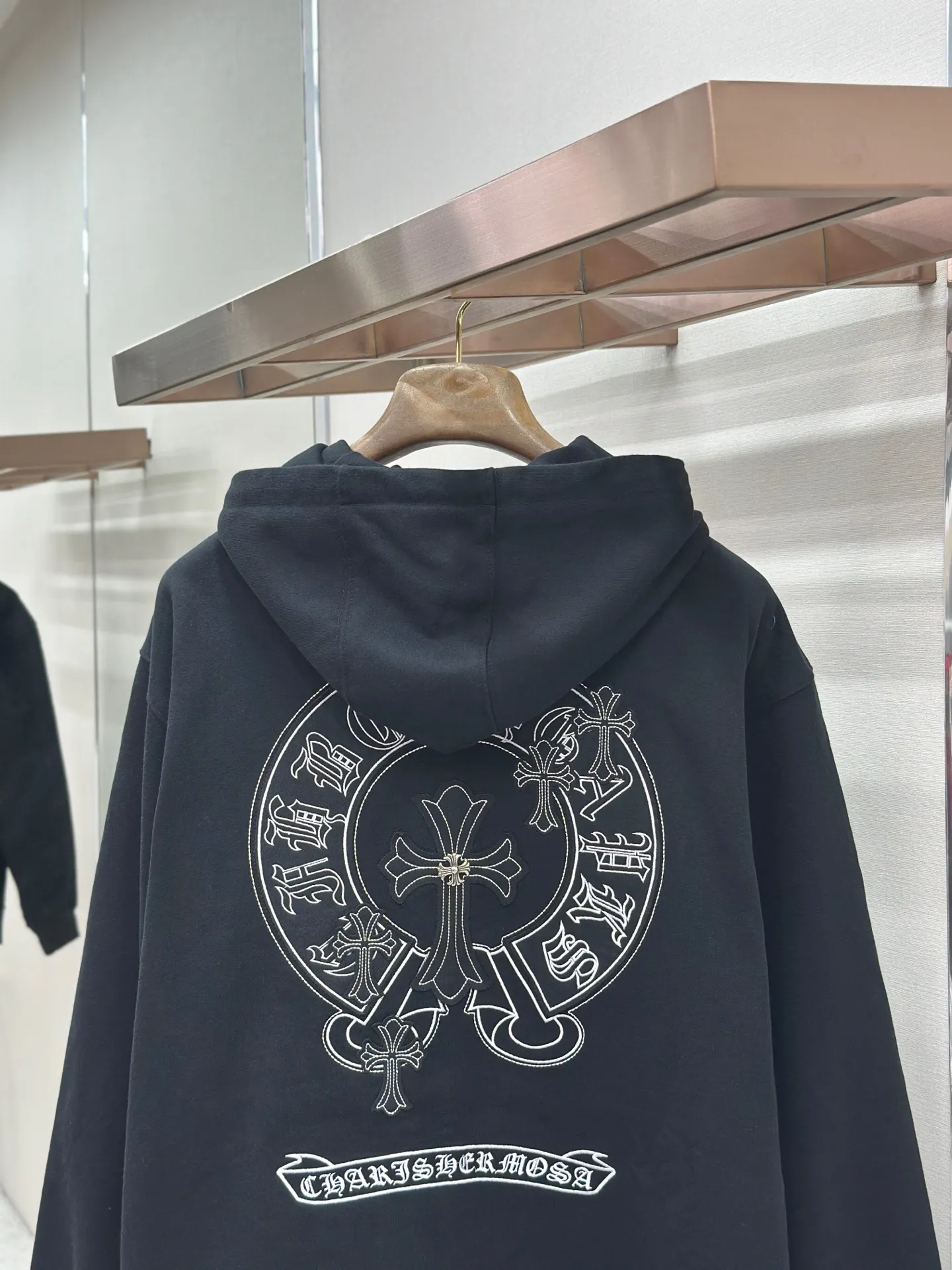 Logo Embroidered Zip-Up Hoodie D24521452 — view 8