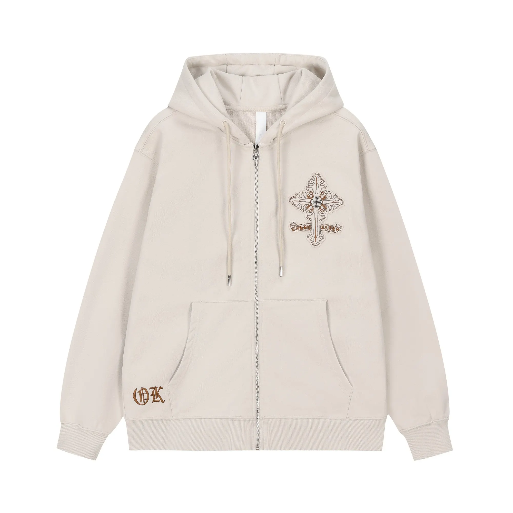 Embroidered Logo Cotton-Blend Hoodie D24521458 — view 2