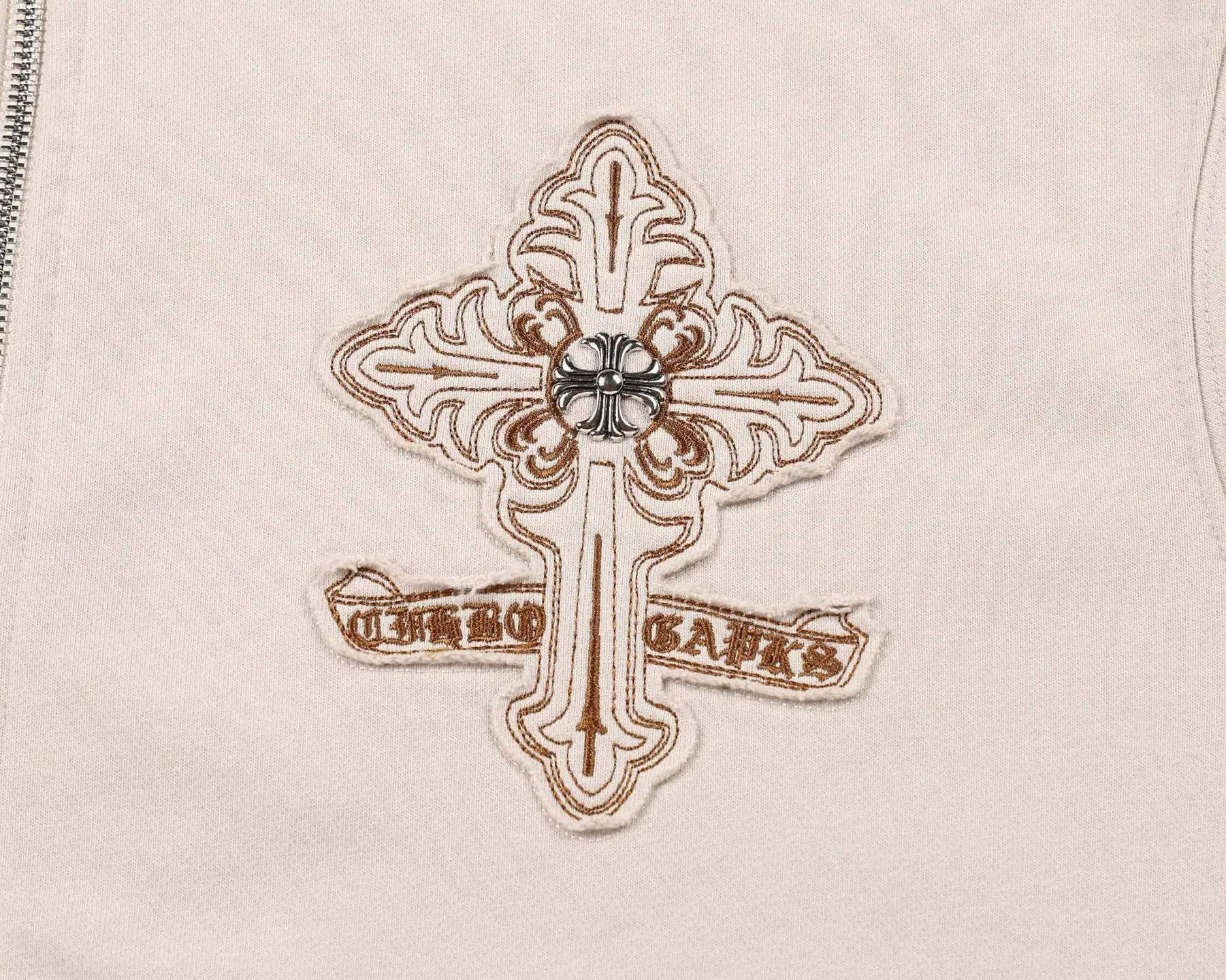 Embroidered Logo Cotton-Blend Hoodie D24521458 — view 4
