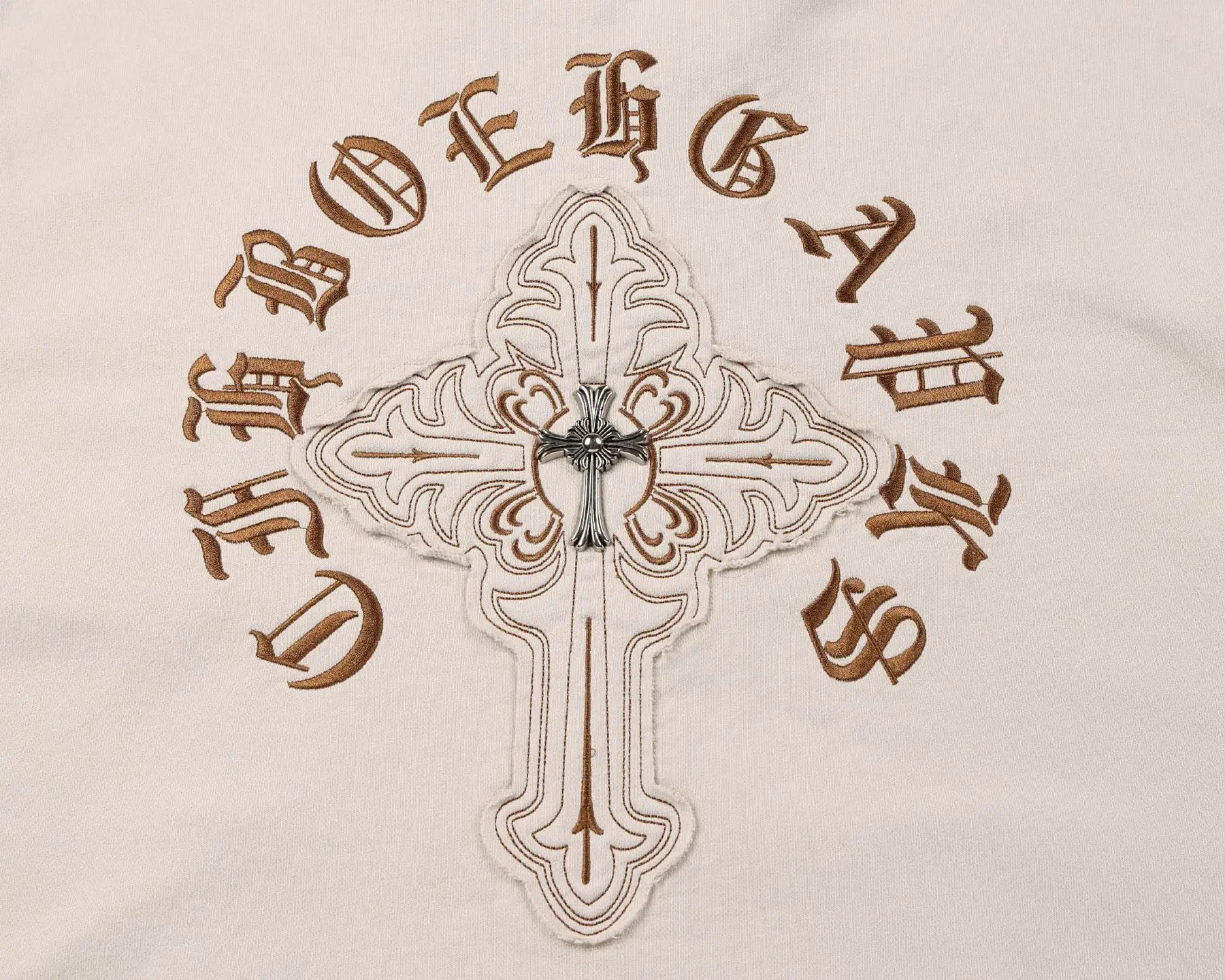 Embroidered Logo Cotton-Blend Hoodie D24521458 — view 5