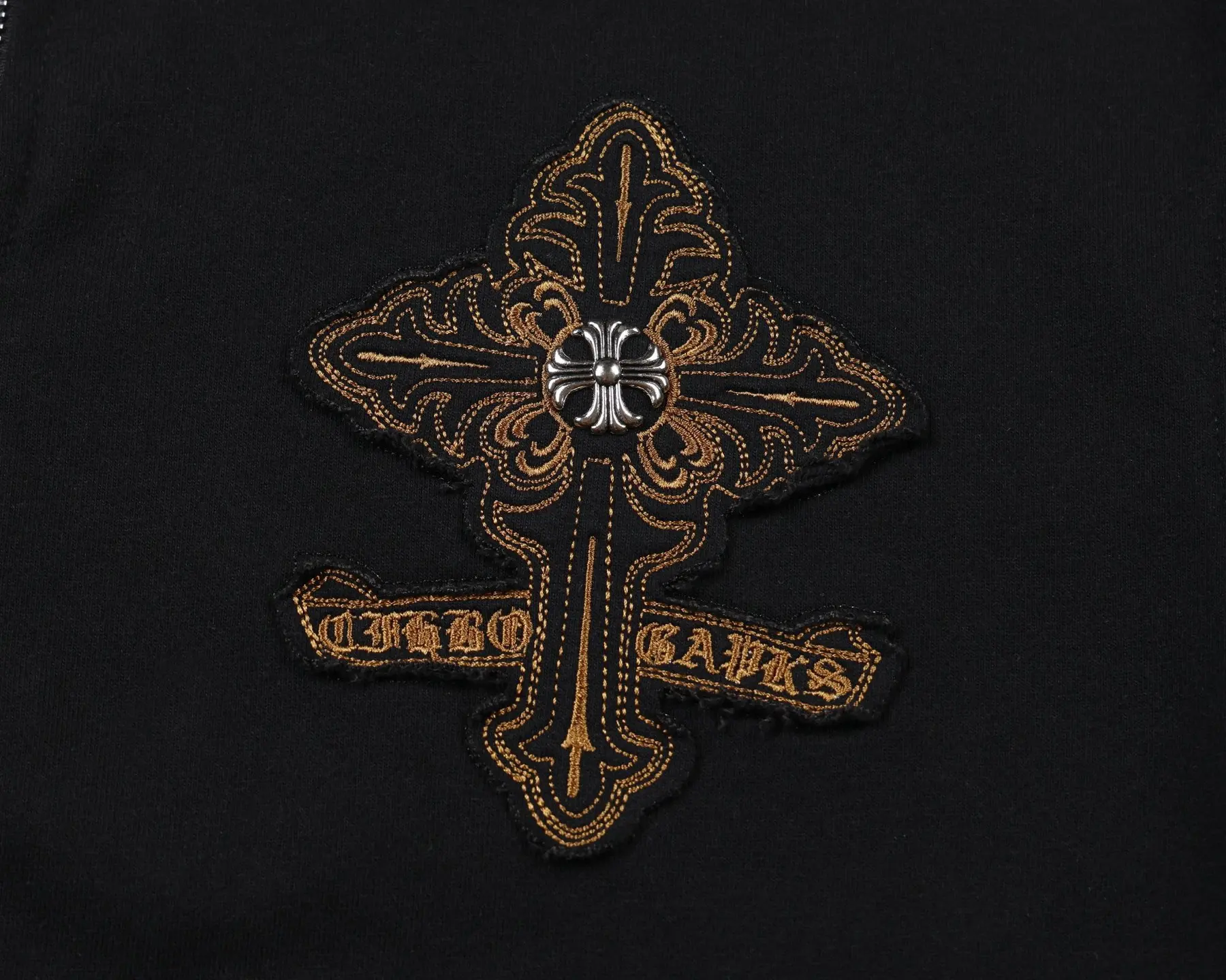 Embroidered Patchwork Zip-Up Hoodie D24521460 — view 4