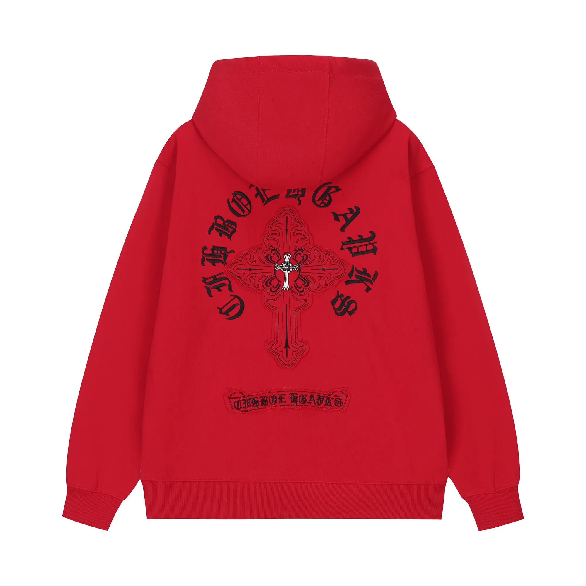 Logo Embroidery Cotton-Blend Zip-Up Hoodie D24521459