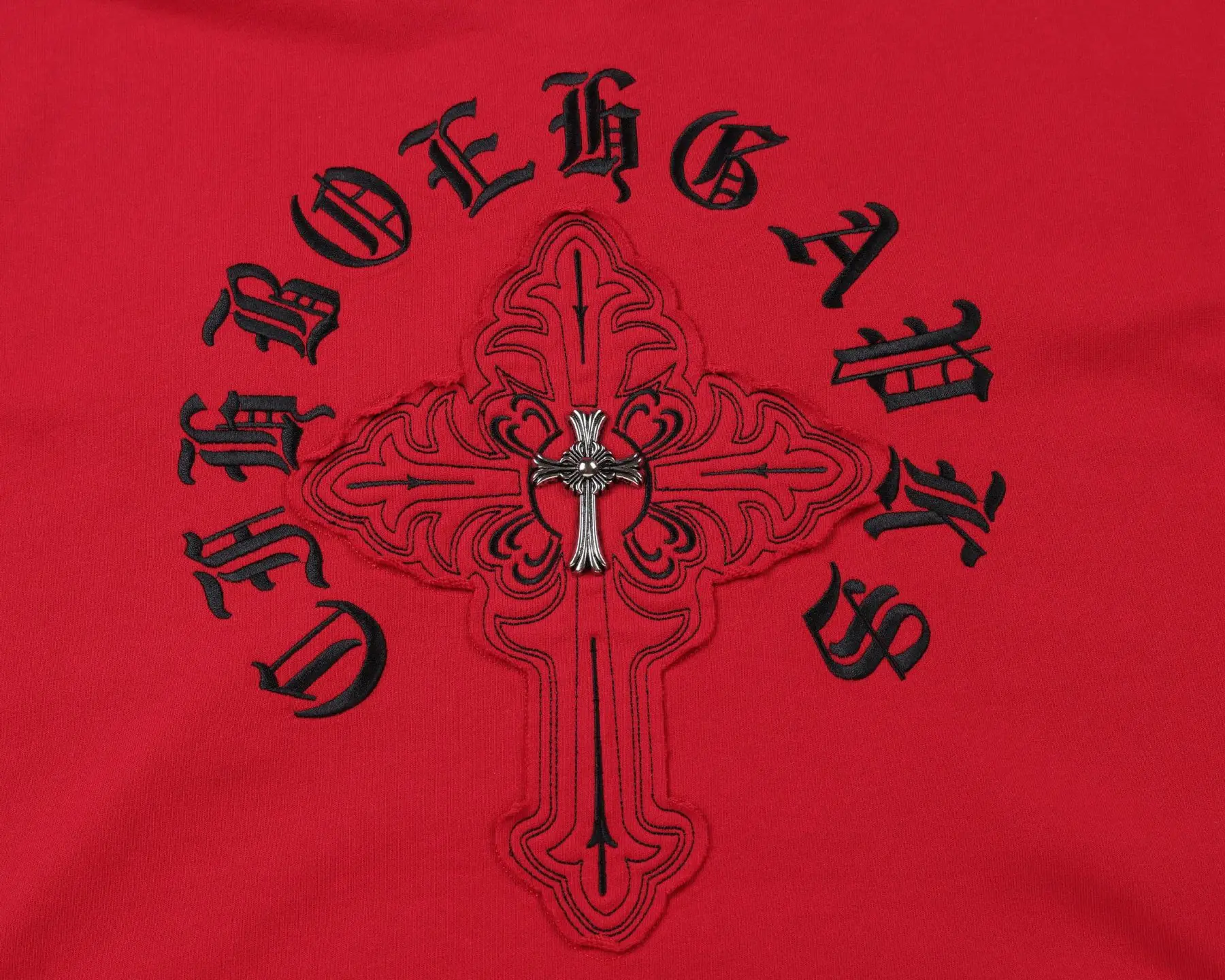 Logo Embroidery Cotton-Blend Zip-Up Hoodie D24521459 — view 5