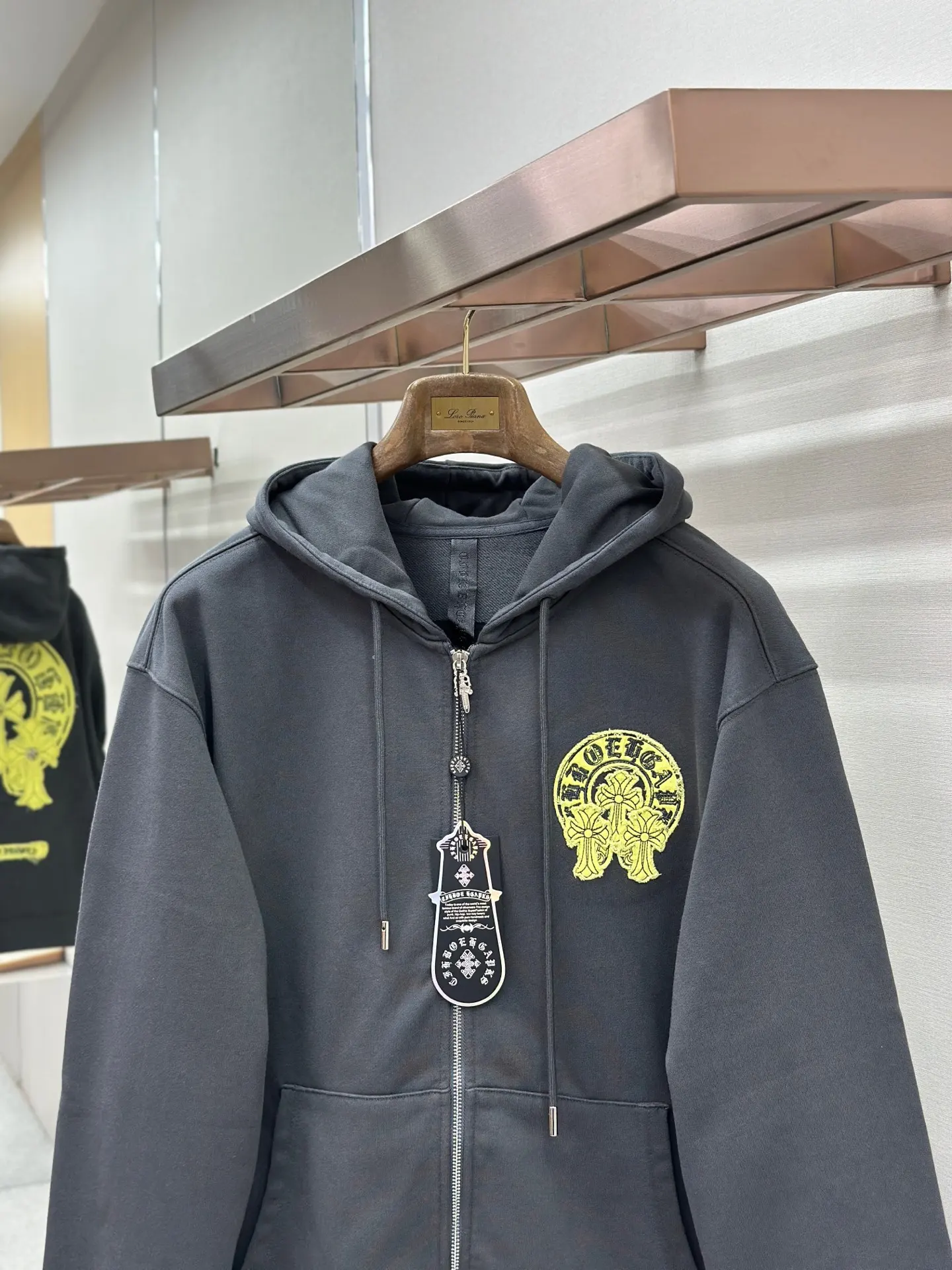 Logo Embroidery Zip-Up Hoodie D24521457 — view 4