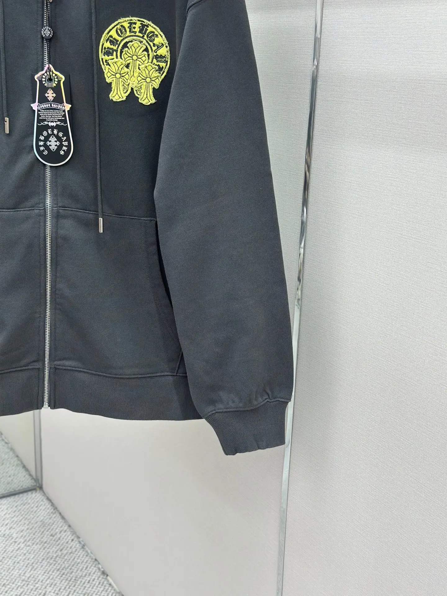 Logo Embroidery Zip-Up Hoodie D24521457 — view 7