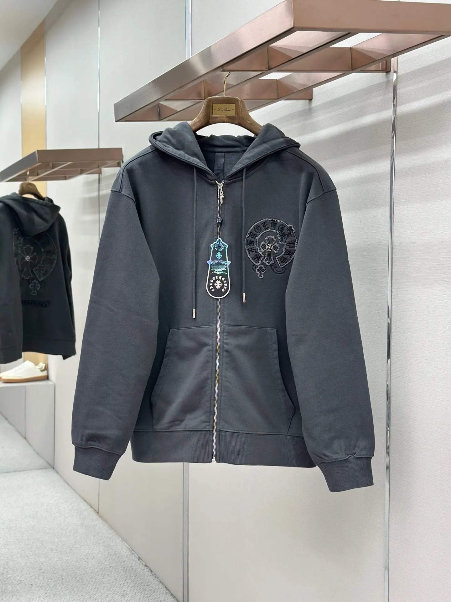 Logo Embroidery Zip-Up Hoodie D24521454