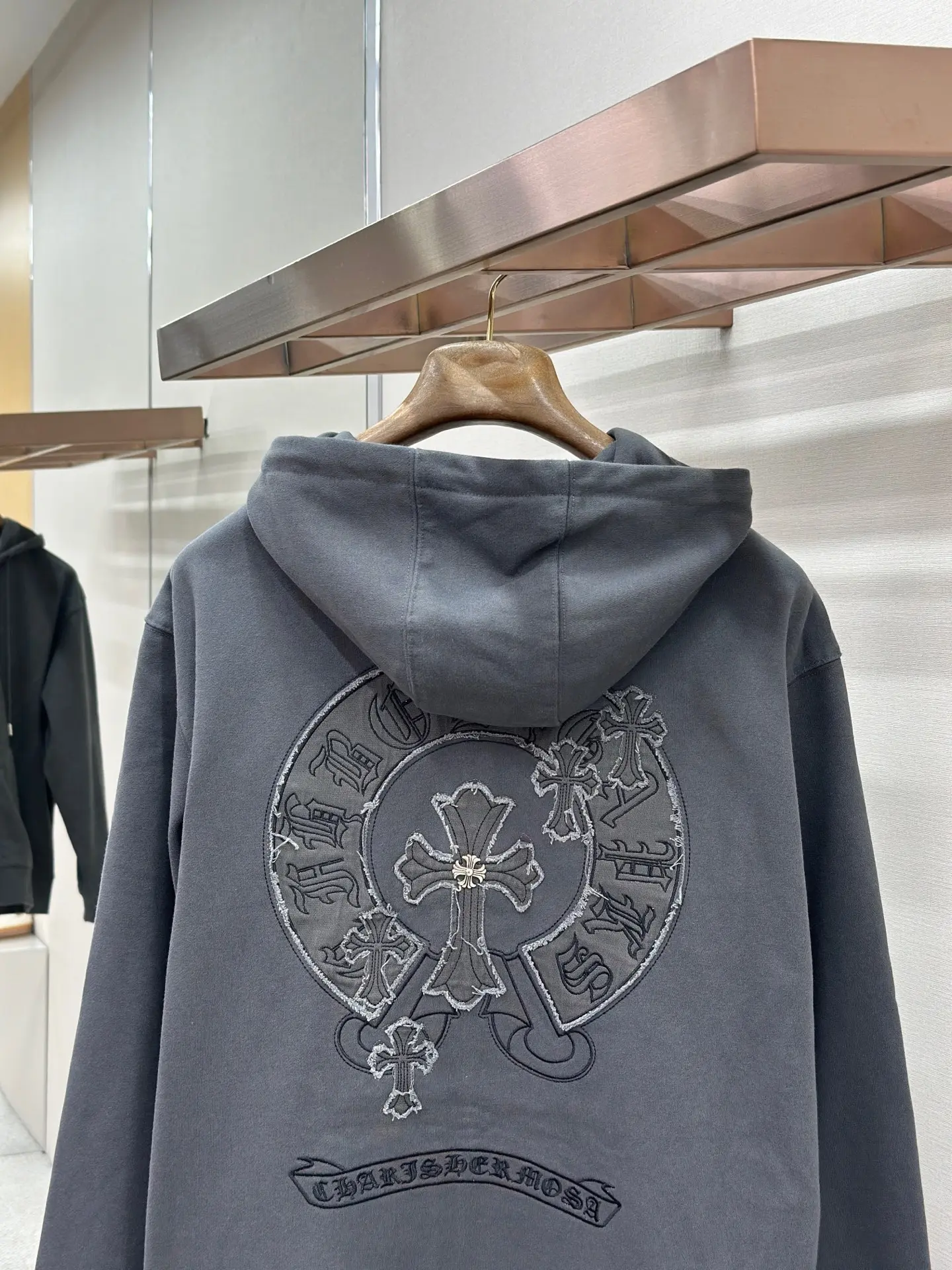 Logo Embroidery Zip-Up Hoodie D24521454 — view 8