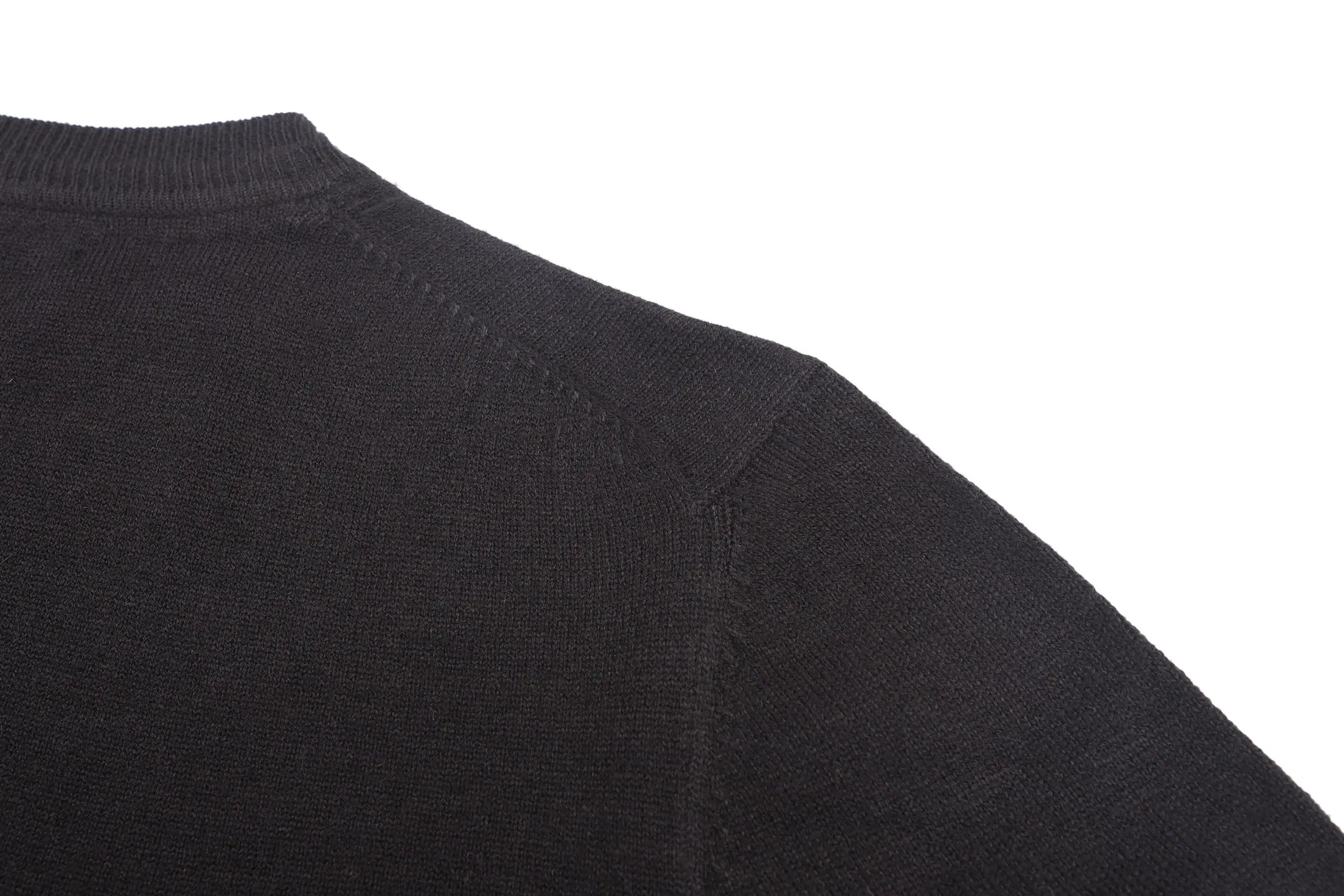 Striped Trim Merino Wool Blend Sweater D24521906 — view 6