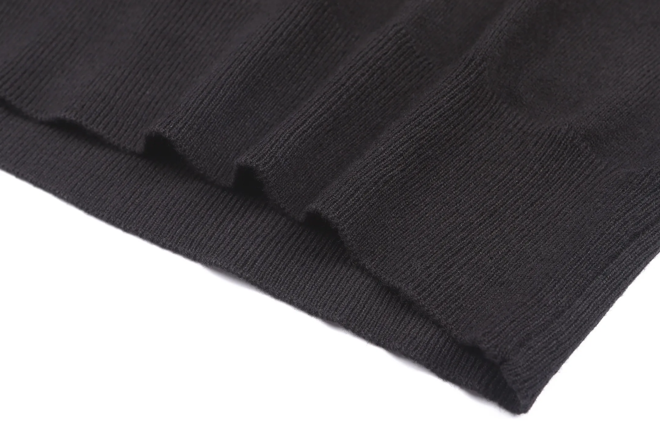 Striped Trim Merino Wool Blend Sweater D24521906 — view 8