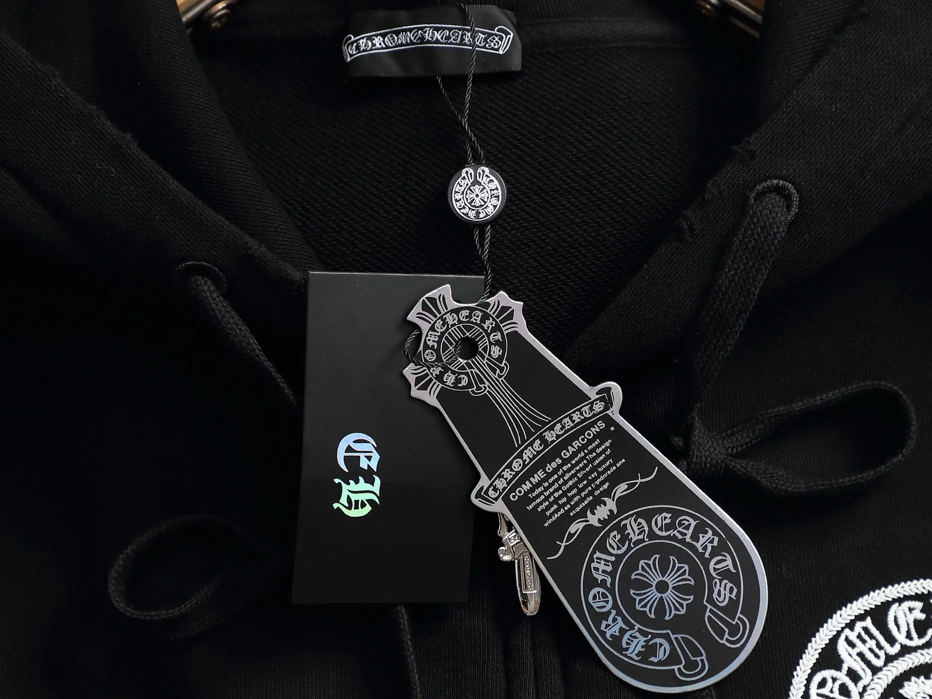 Logo Embroidered Zip-Up Hoodie D24521993 — view 8