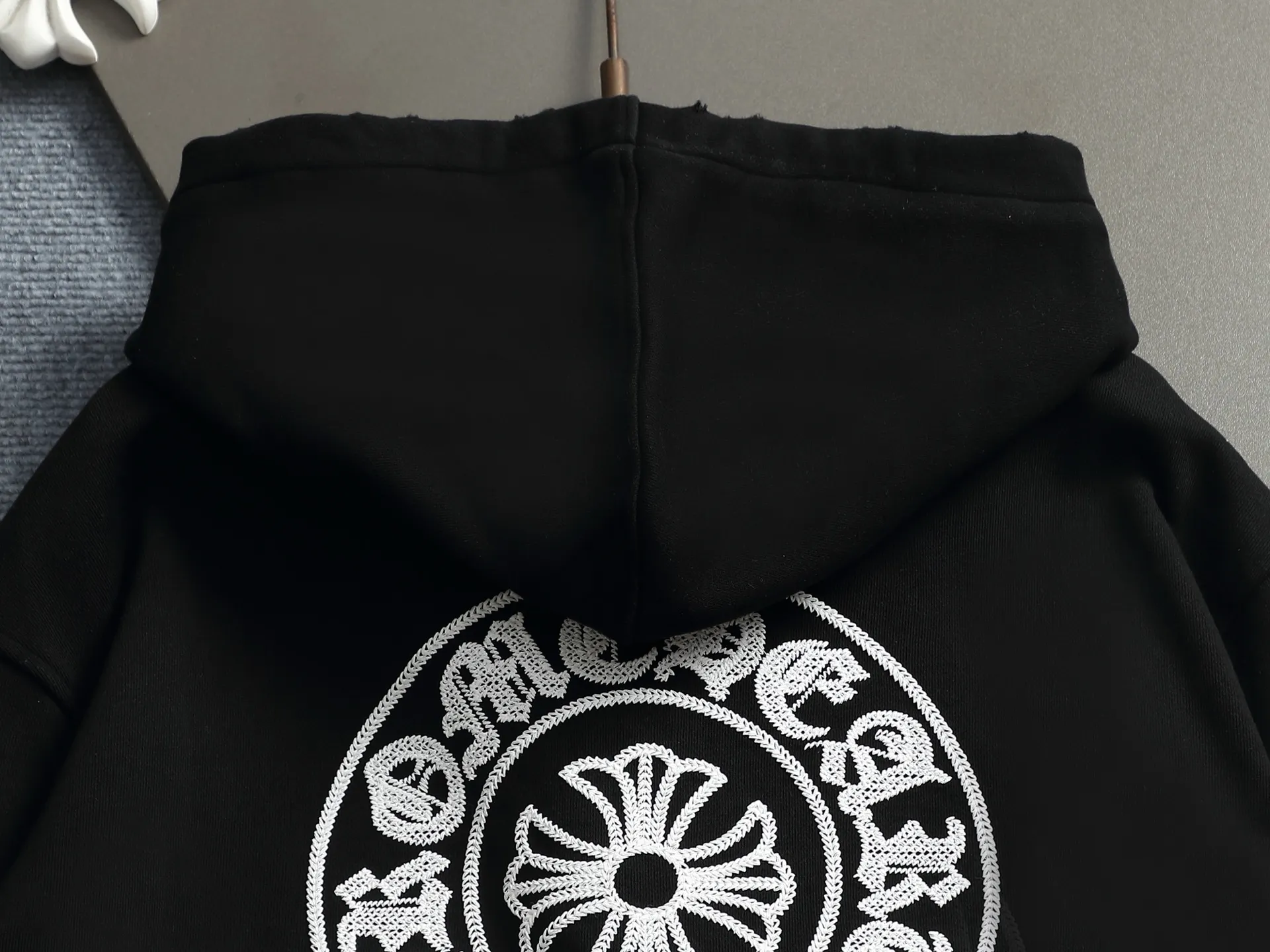 Logo Embroidered Zip-Up Hoodie D24521993 — view 12