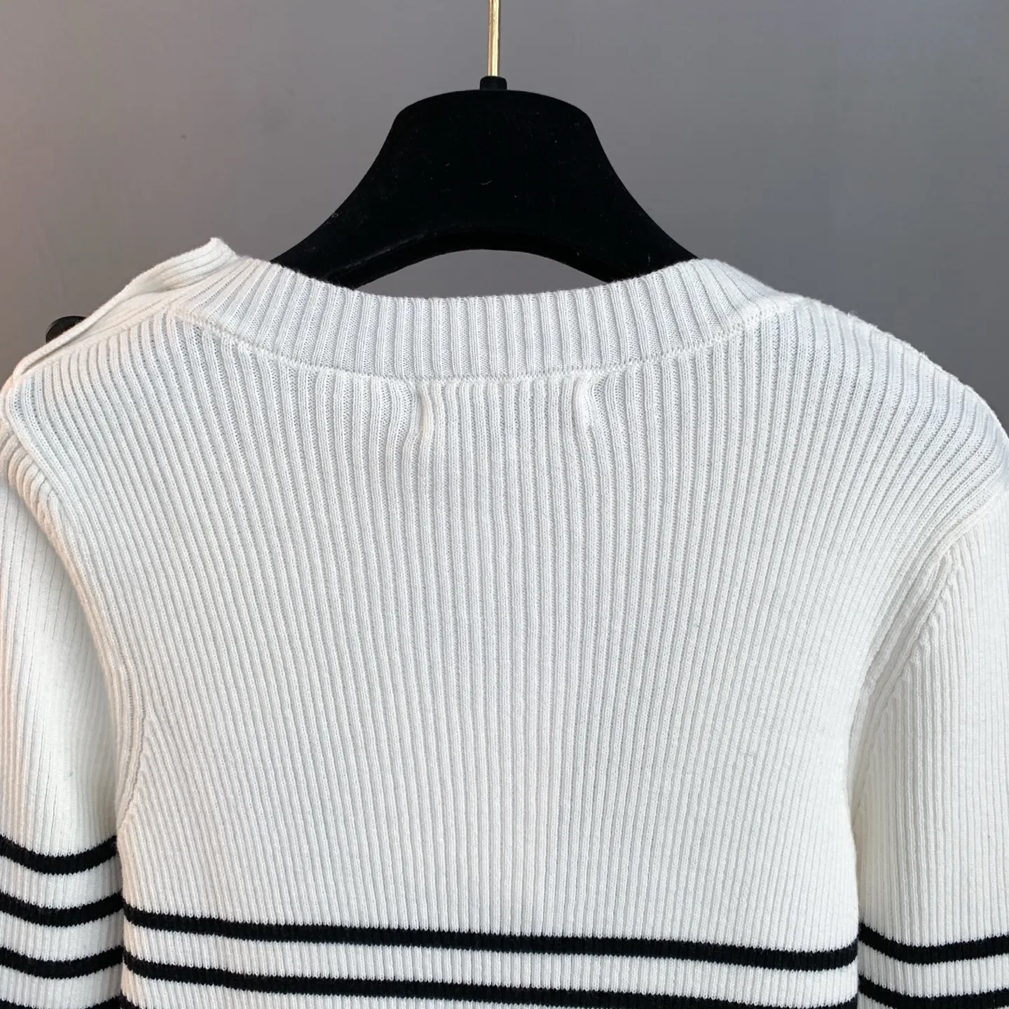Star Intarsia Striped Wool Sweater D24522894 — view 4