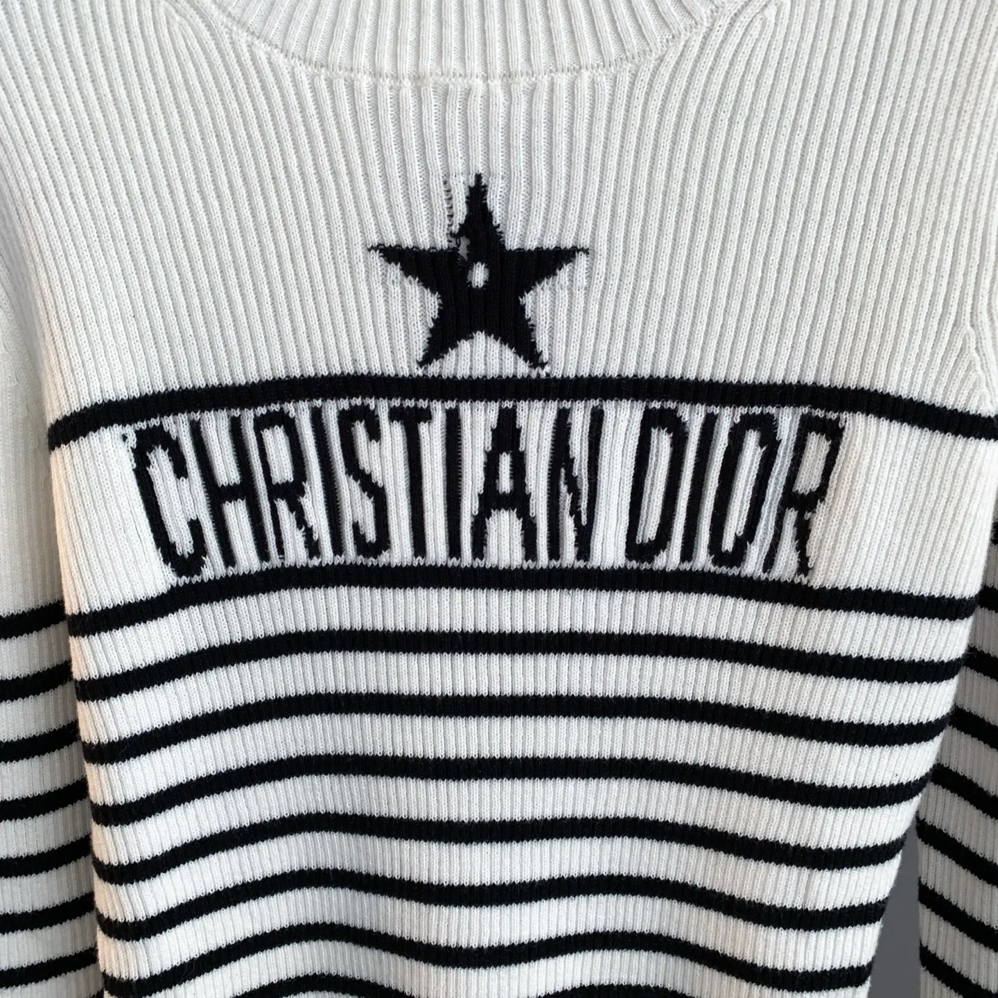Star Intarsia Striped Wool Sweater D24522894 — view 6