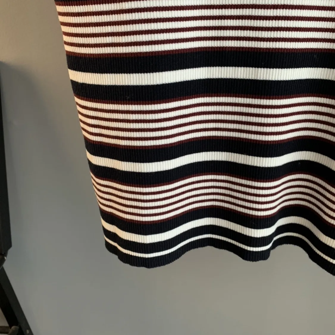 Logo-Embroidered Striped Knit Top D24522753 — view 7