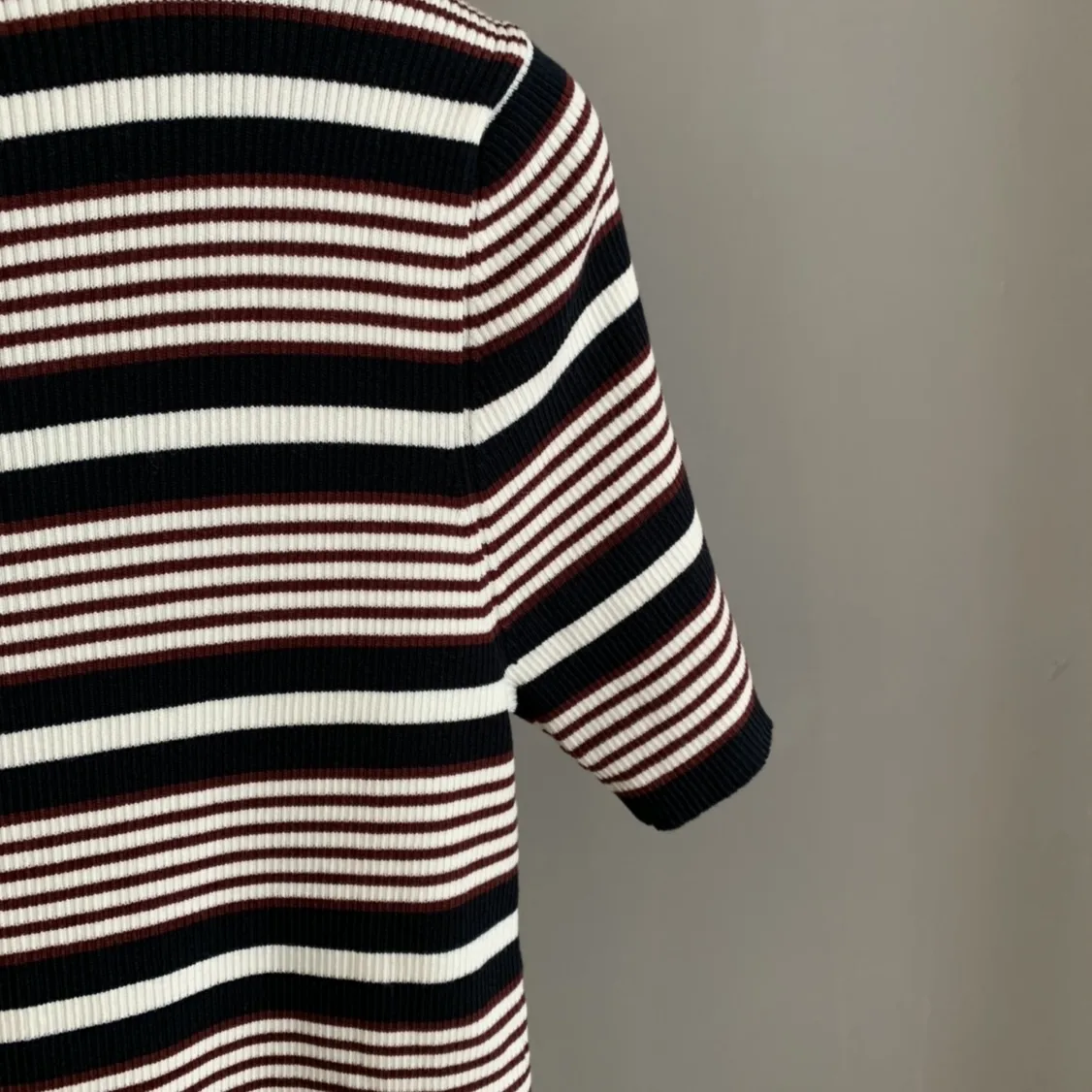 Logo-Embroidered Striped Knit Top D24522753 — view 10