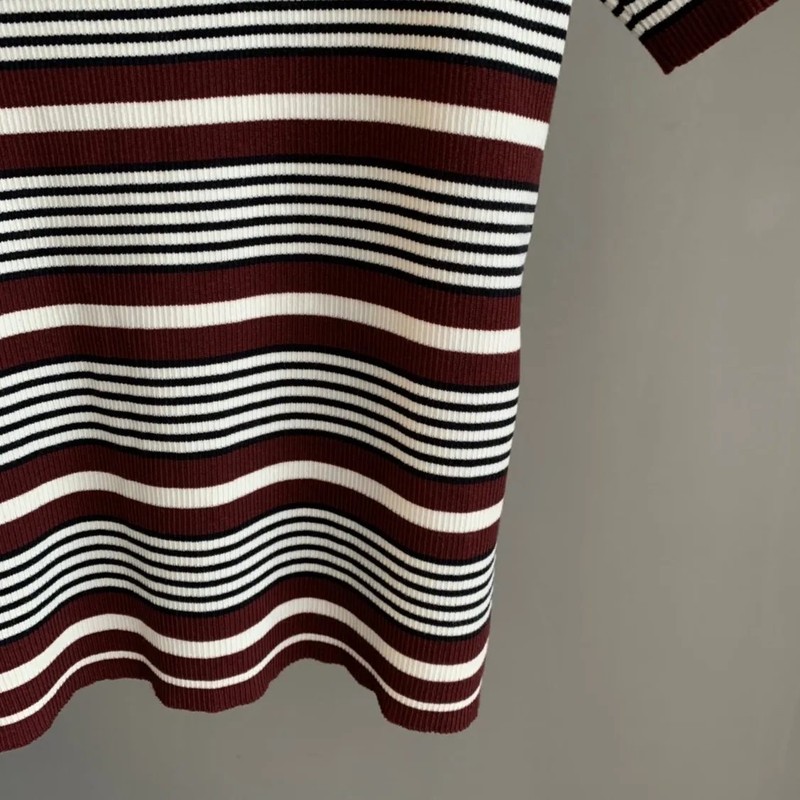 Striped Ribbed-Knit Logo T-Shirt D24522752 — view 4
