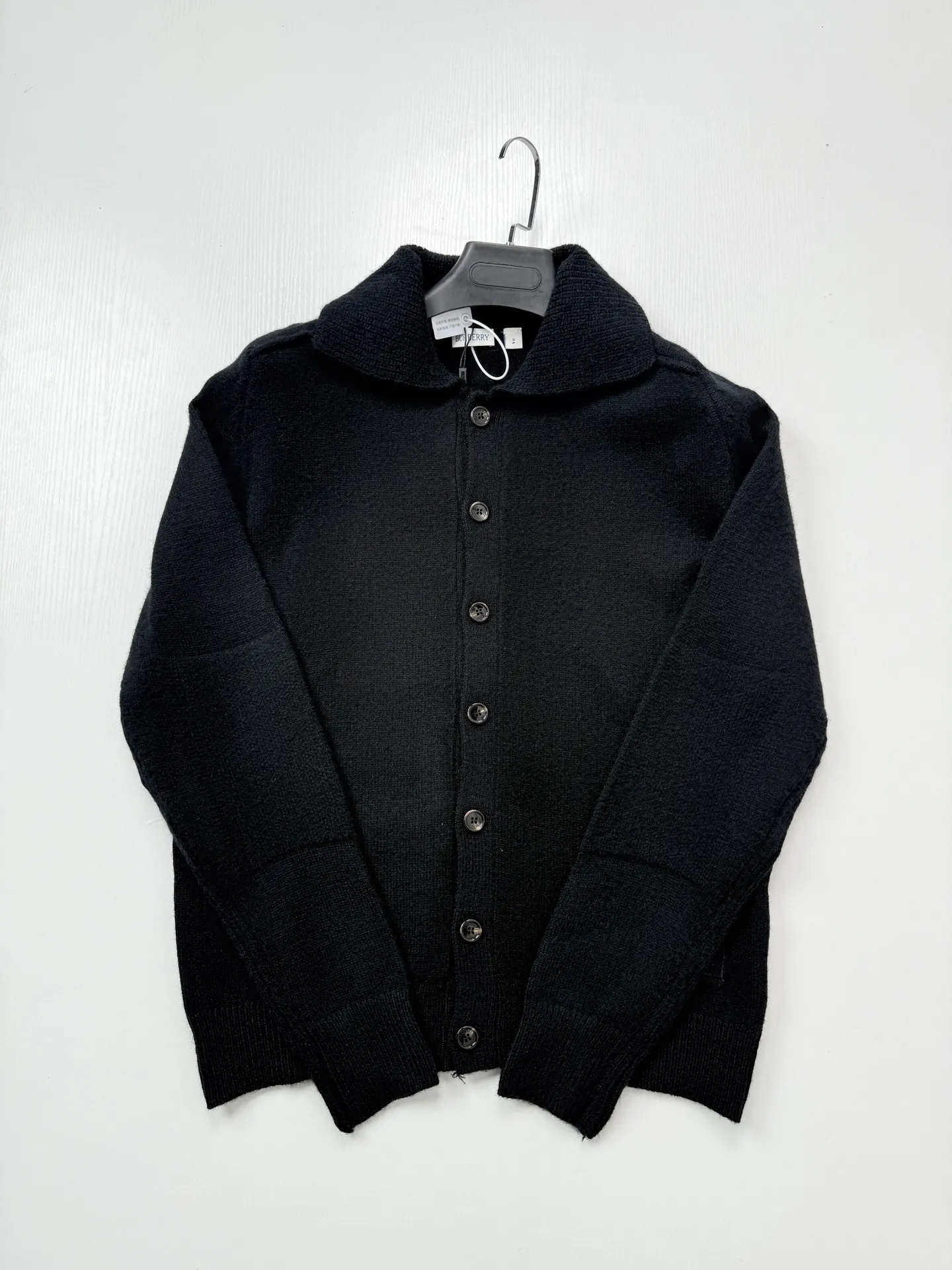 Logo-Embroidered Collared Knit Cardigan D25022617 — view 3