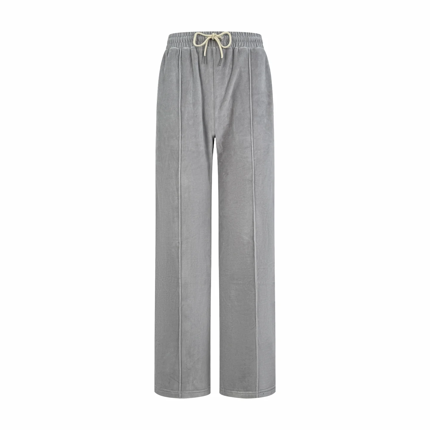 Embroidered Velour Straight-Leg Sweatpants D25021889