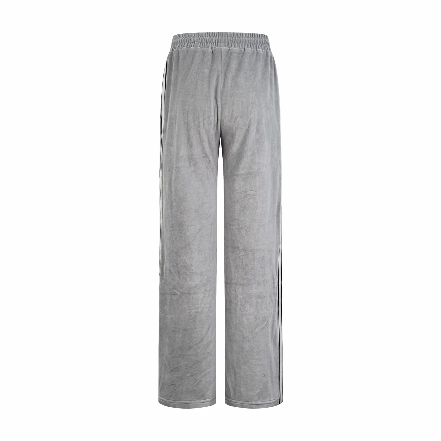 Embroidered Velour Straight-Leg Sweatpants D25021889 — view 3