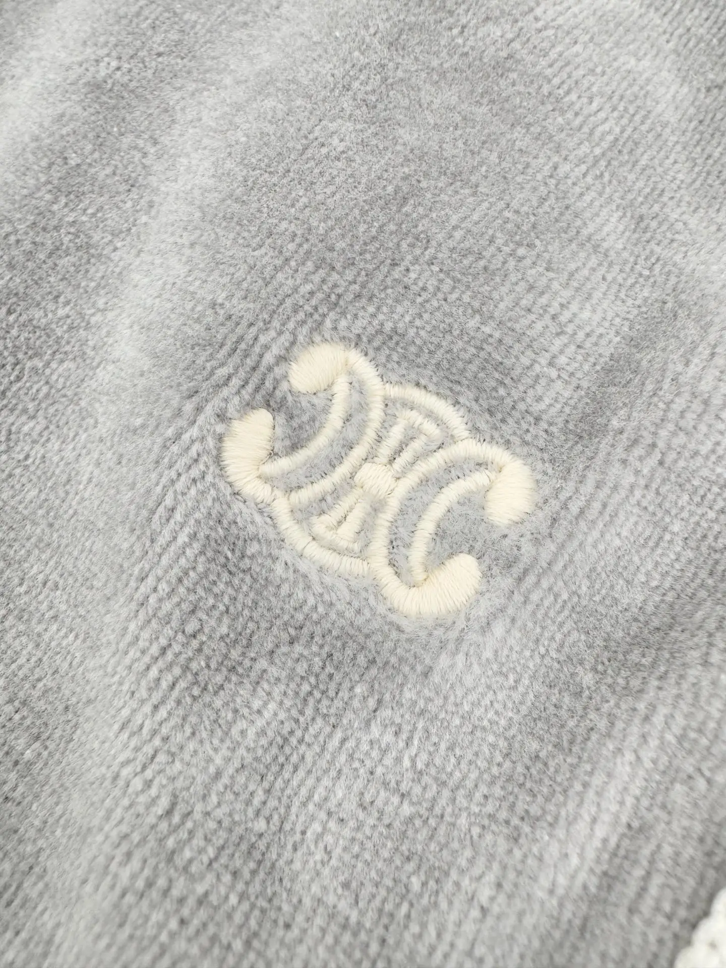 Embroidered Velour Straight-Leg Sweatpants D25021889 — view 5