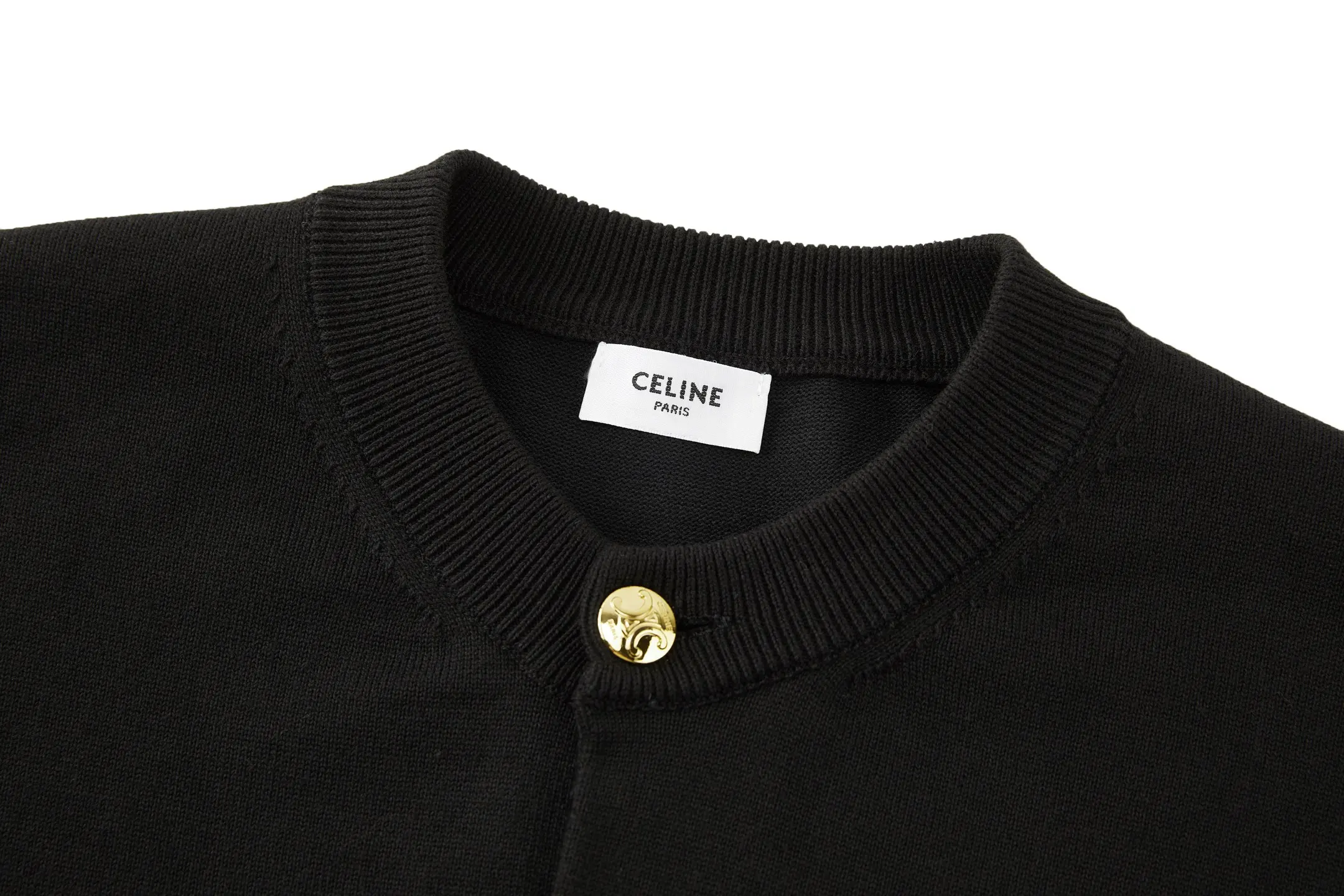 Triomphe Button Wool-Blend Cardigan D25021904 — view 3