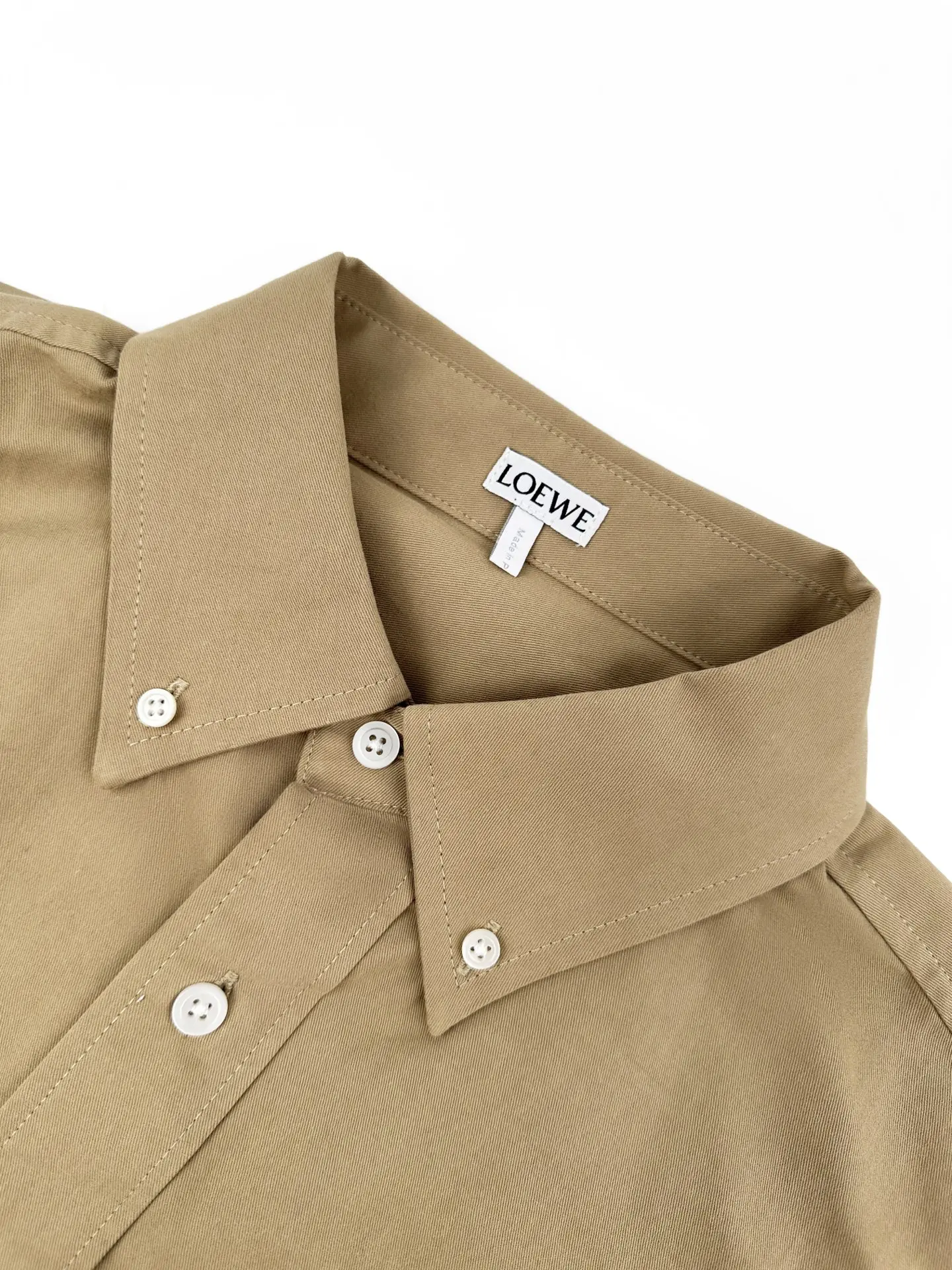 Anagram Embroidered Cotton-Twill Shirt D25023604 — view 3