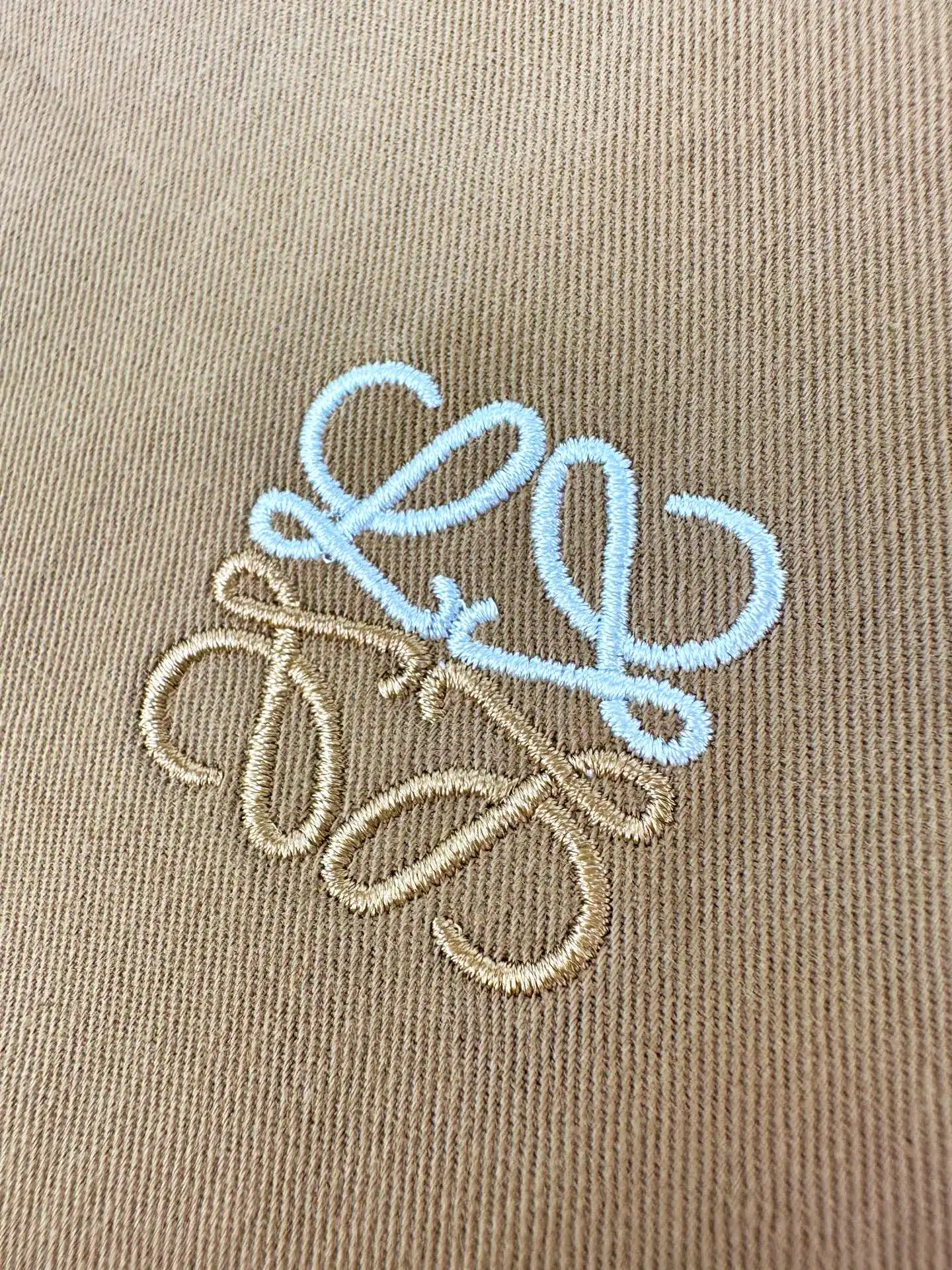 Anagram Embroidered Cotton-Twill Shirt D25023604 — view 5