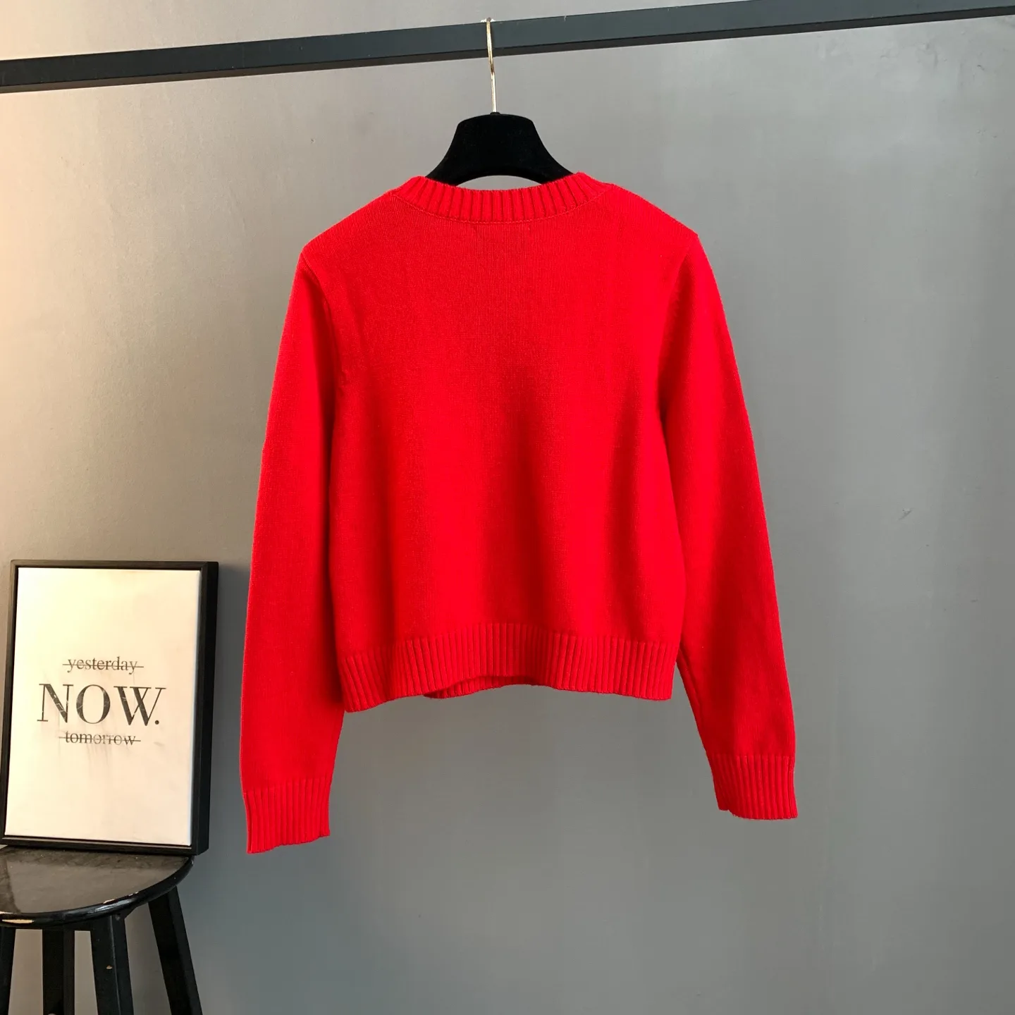 Logo Intarsia Wool Crew-Neck Sweater D25022889 — view 2