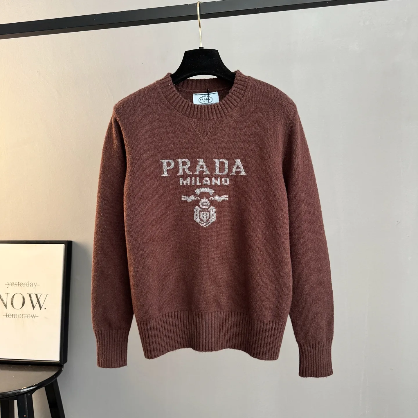 Logo Jacquard Wool and Cashmere-Blend Sweater D25022768