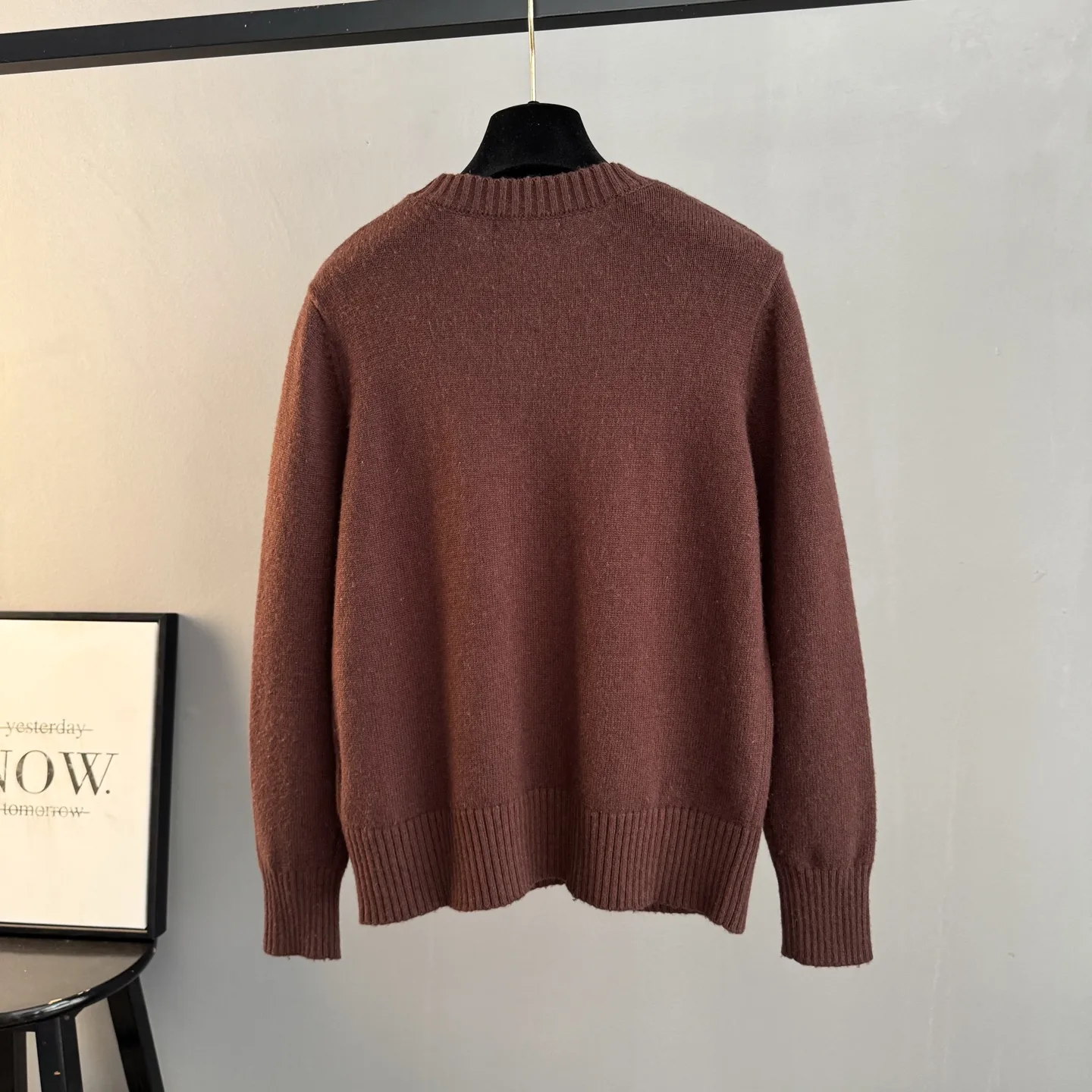 Logo Jacquard Wool and Cashmere-Blend Sweater D25022768 — view 2