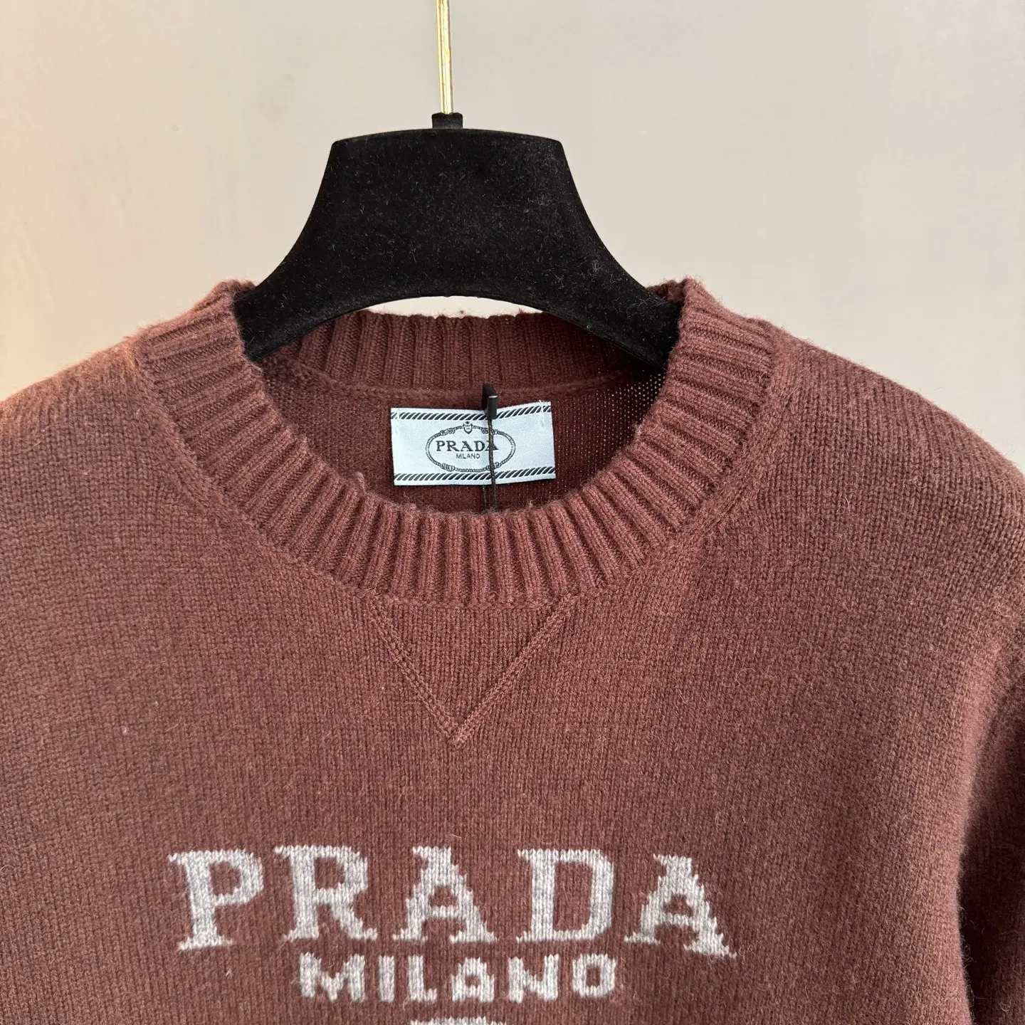 Logo Jacquard Wool and Cashmere-Blend Sweater D25022768 — view 3