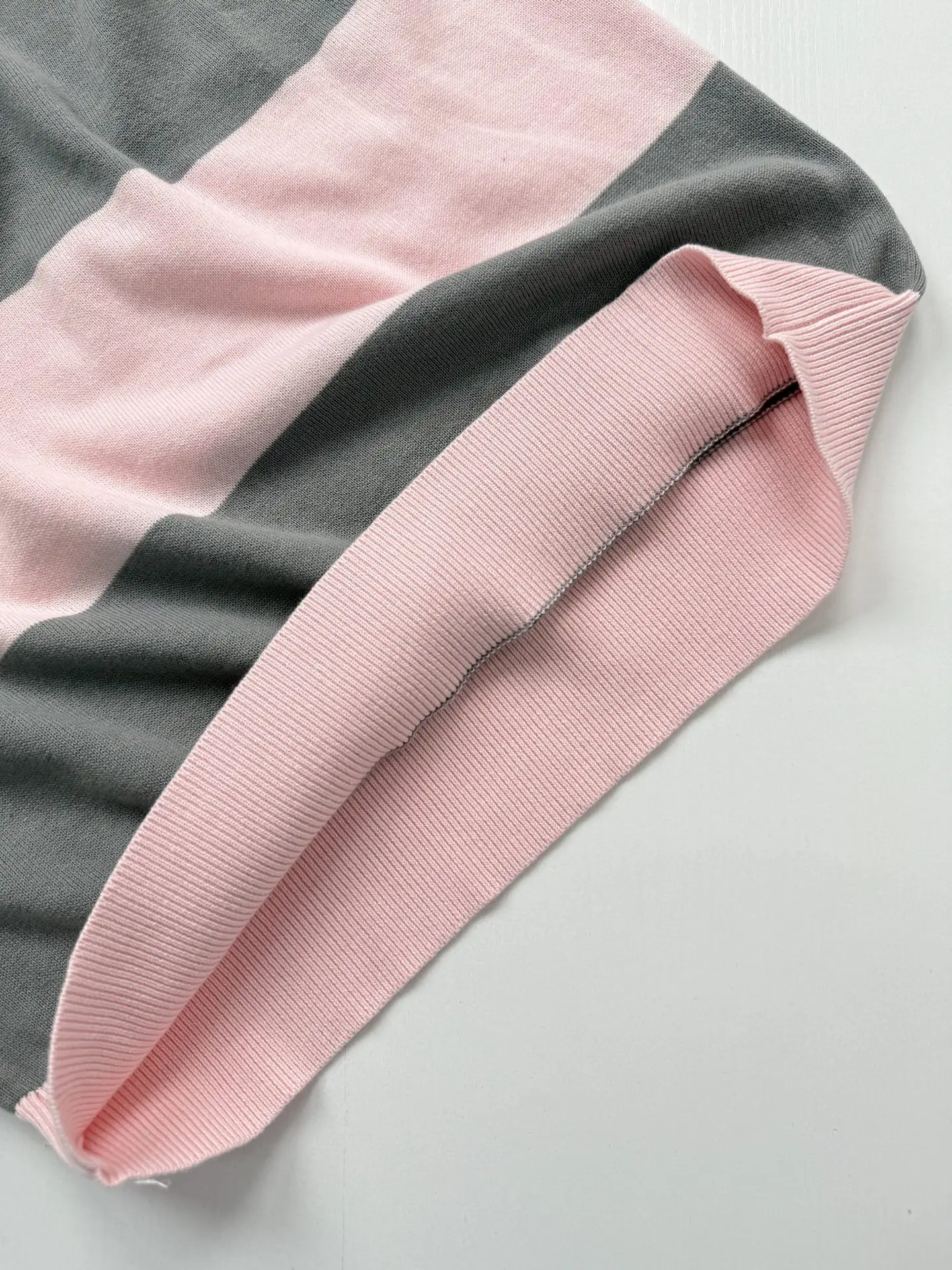 Striped Knit Long-Sleeve Polo Shirt D25523450 — view 7