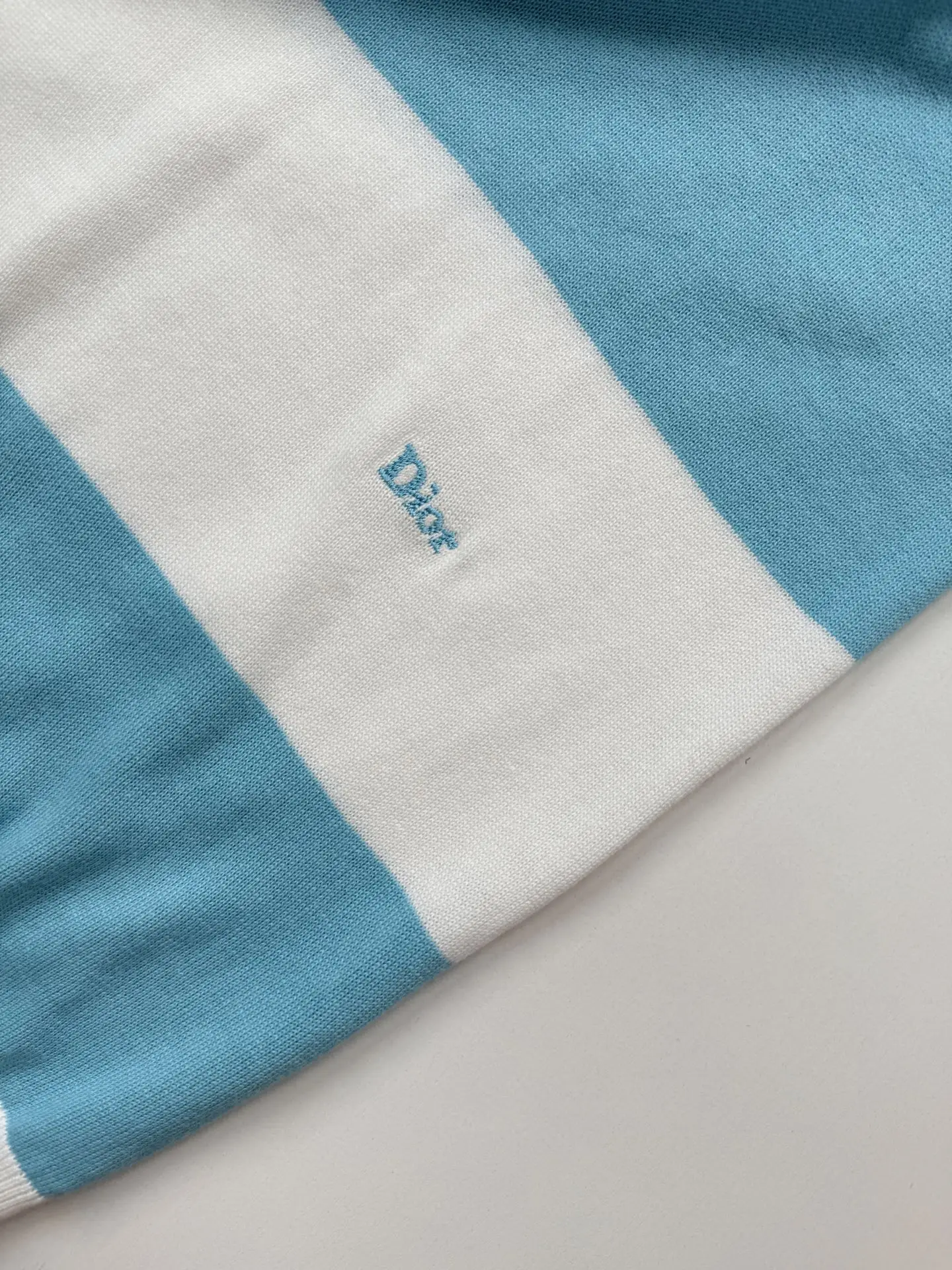 Striped Knit Long-Sleeve Polo Shirt D25523449 — view 7