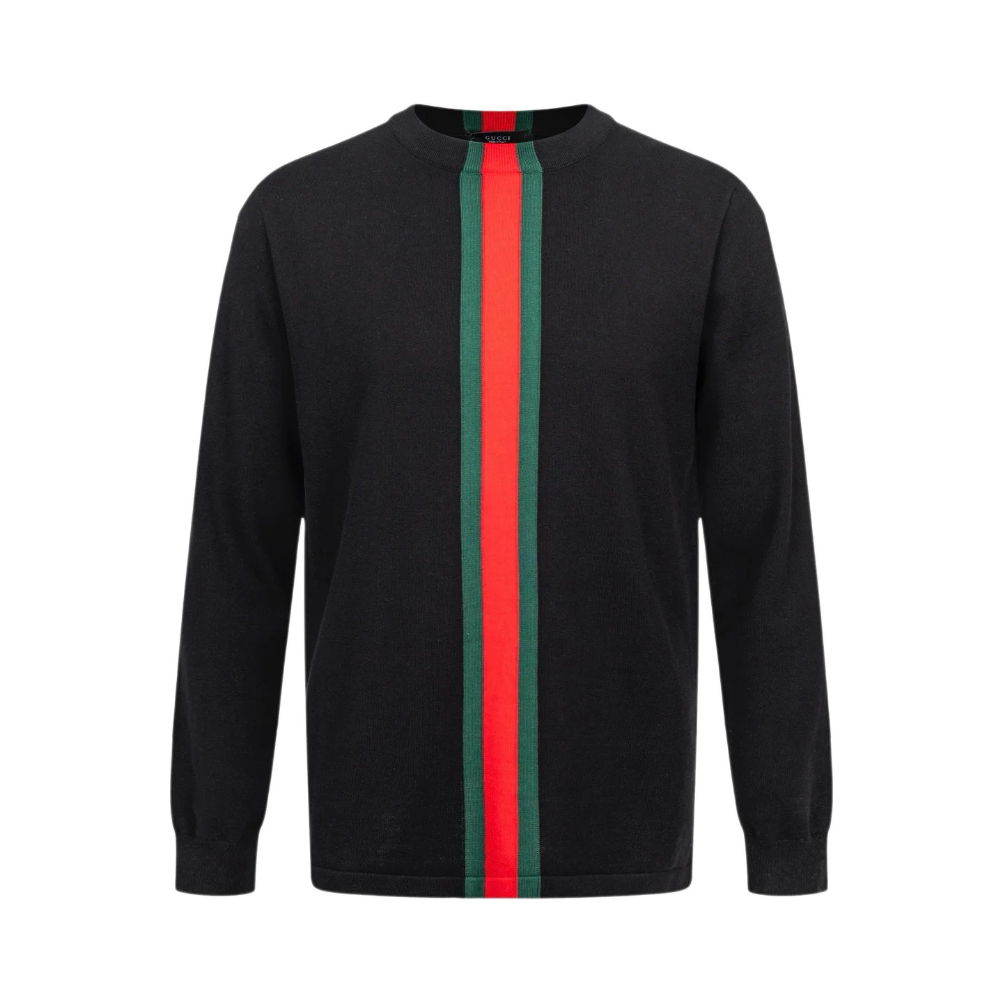 Web Stripe Crew-Neck Knit Sweater D25519816
