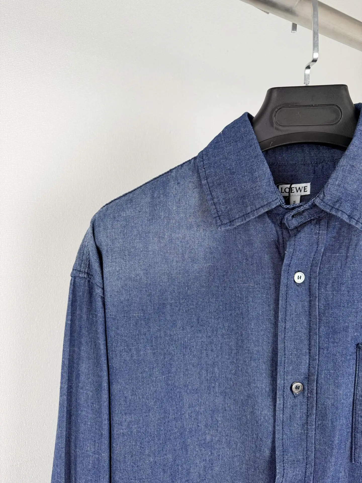 Anagram Embroidered Washed Denim Shirt D25519997 — view 6