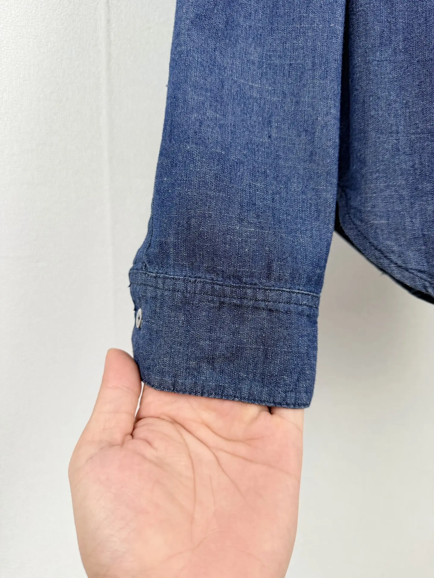 Anagram Embroidered Washed Denim Shirt D25519997 — view 8