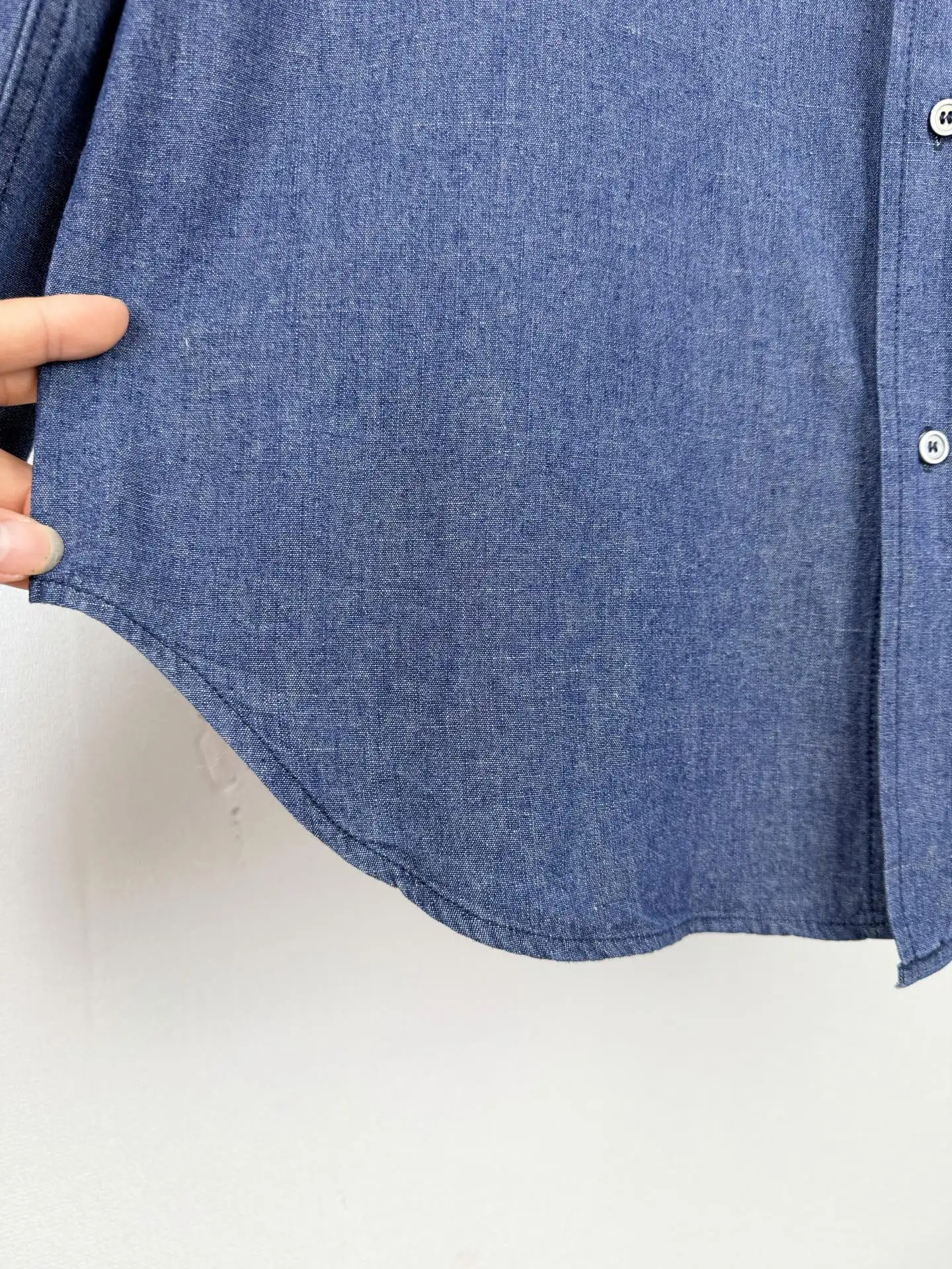 Anagram Embroidered Washed Denim Shirt D25519997 — view 9