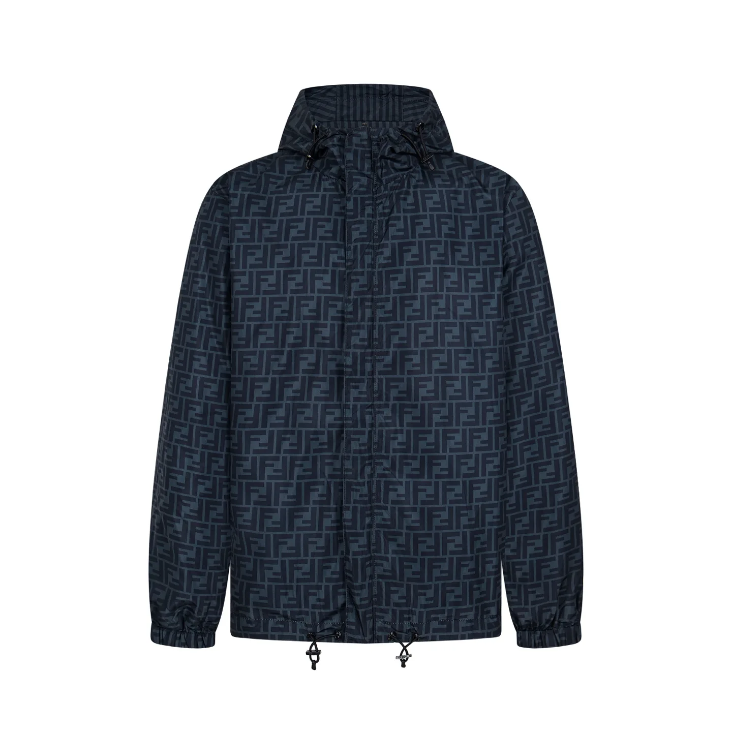 Reversible FF Monogram Jacquard Hooded Jacket D25522201