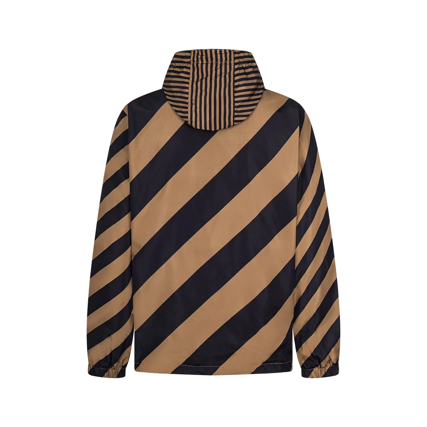 Reversible Logo-Jacquard and Striped Hooded Jacket D25522200 — view 2